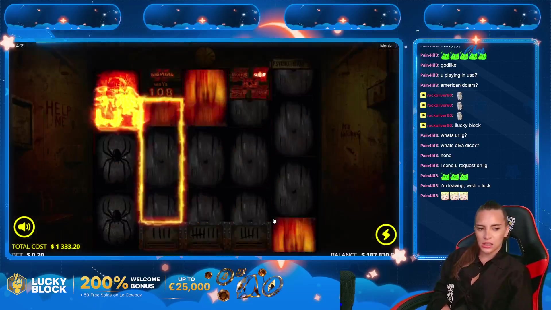 Mental II: $19,999.80 win (15x)