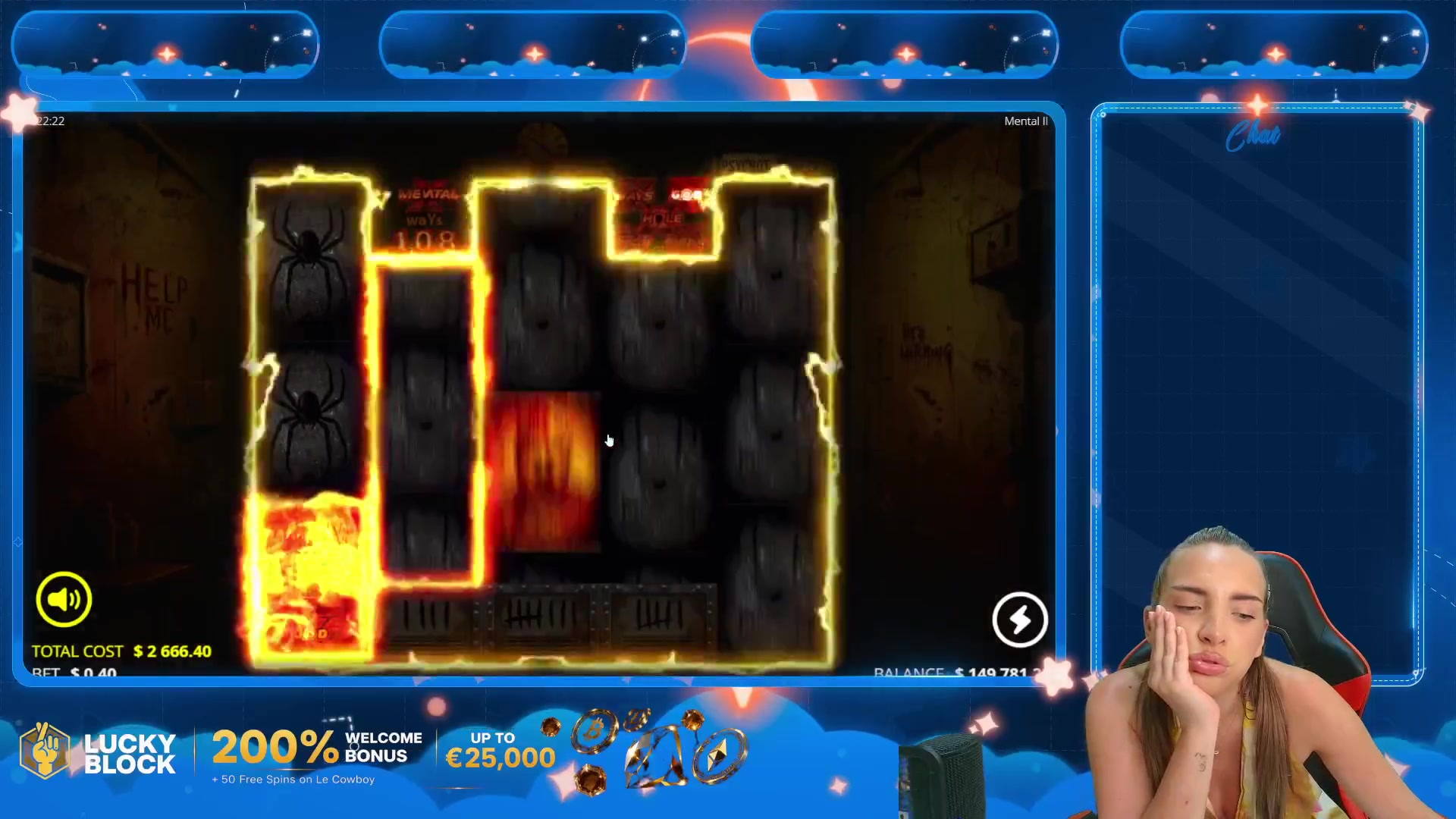 Mental II: $39,999.60 win (15x)