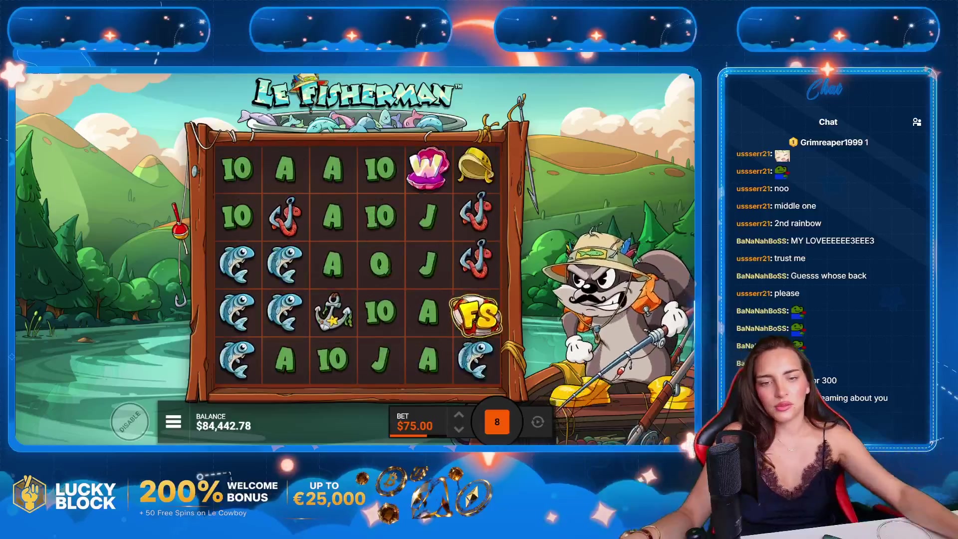 Le Fisherman: $8,697.50 win (115.95x)