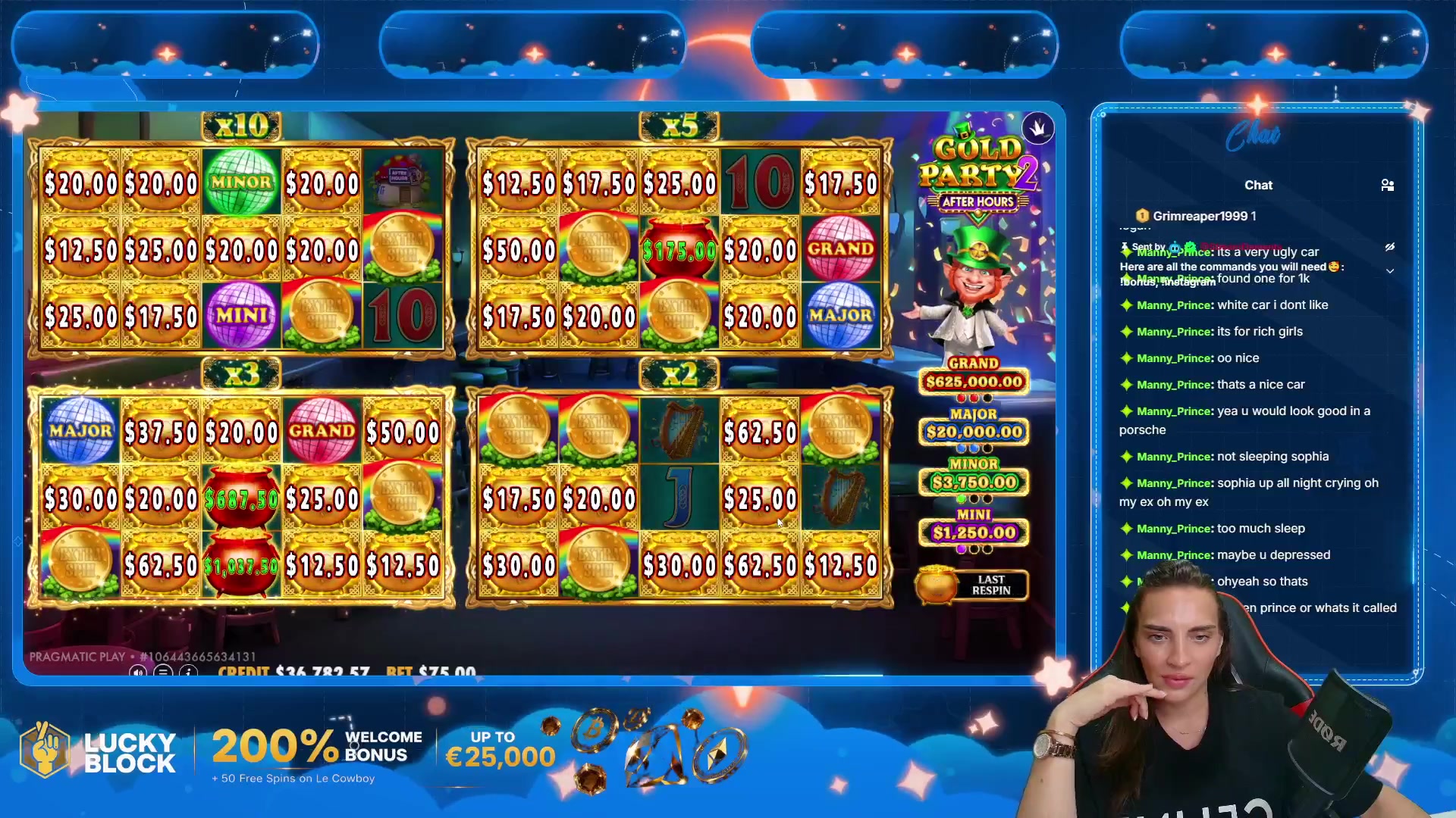 Gold Party 2 After Hours: $6,955.00 win (92.72x)