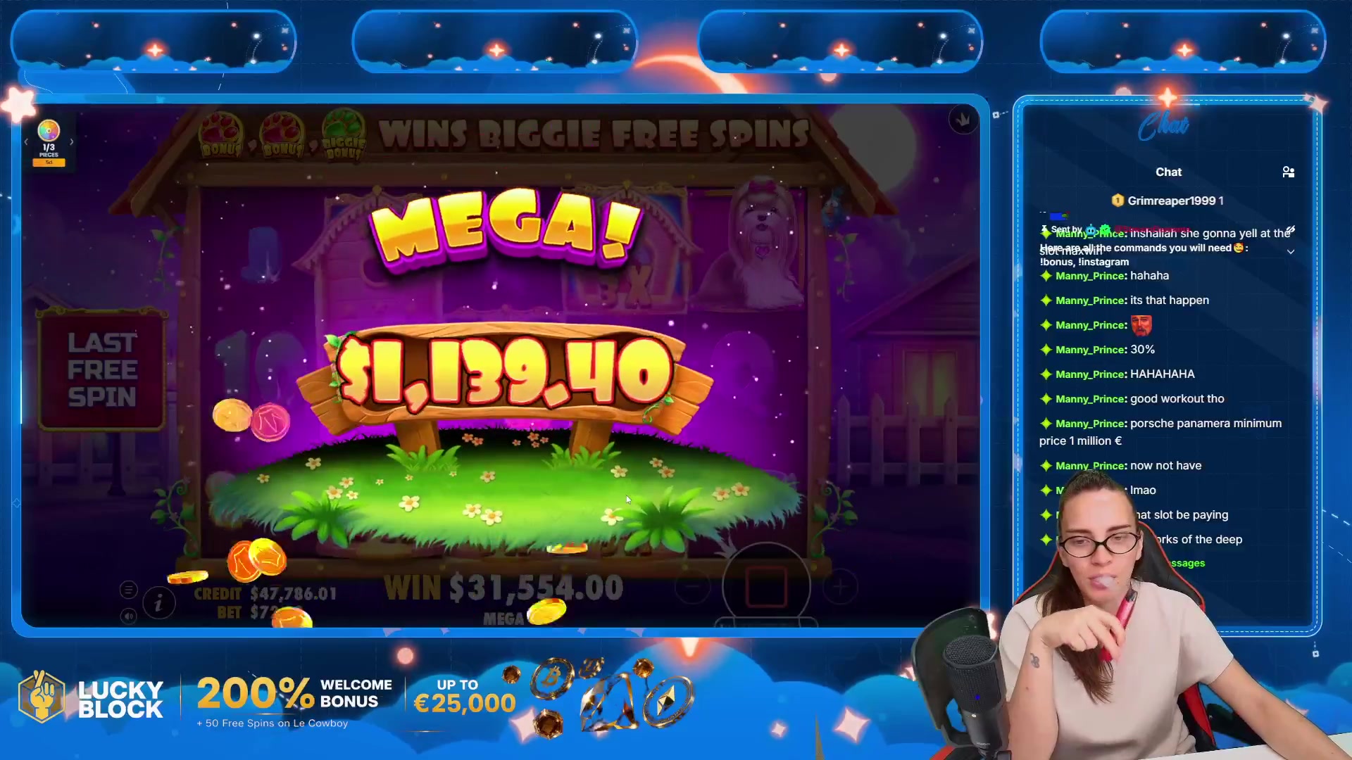 The Big Dog House: $31,554.00 win (438.29x)
