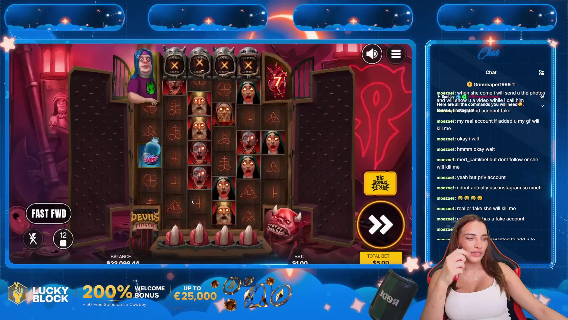 Devil's Finger: $6,347.50 win (84.63x)