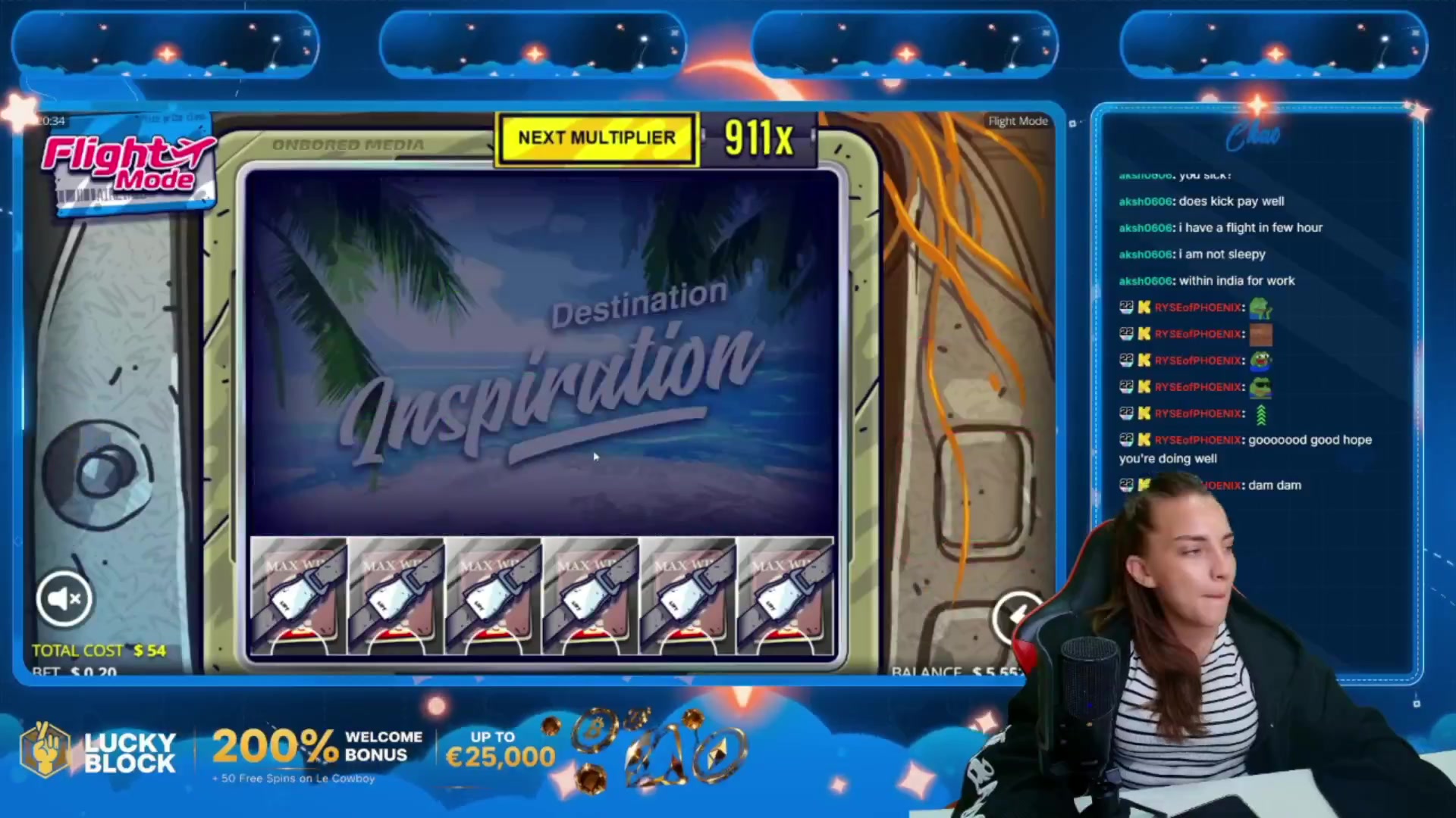Flight Mode: $701.47 win (12.99x)