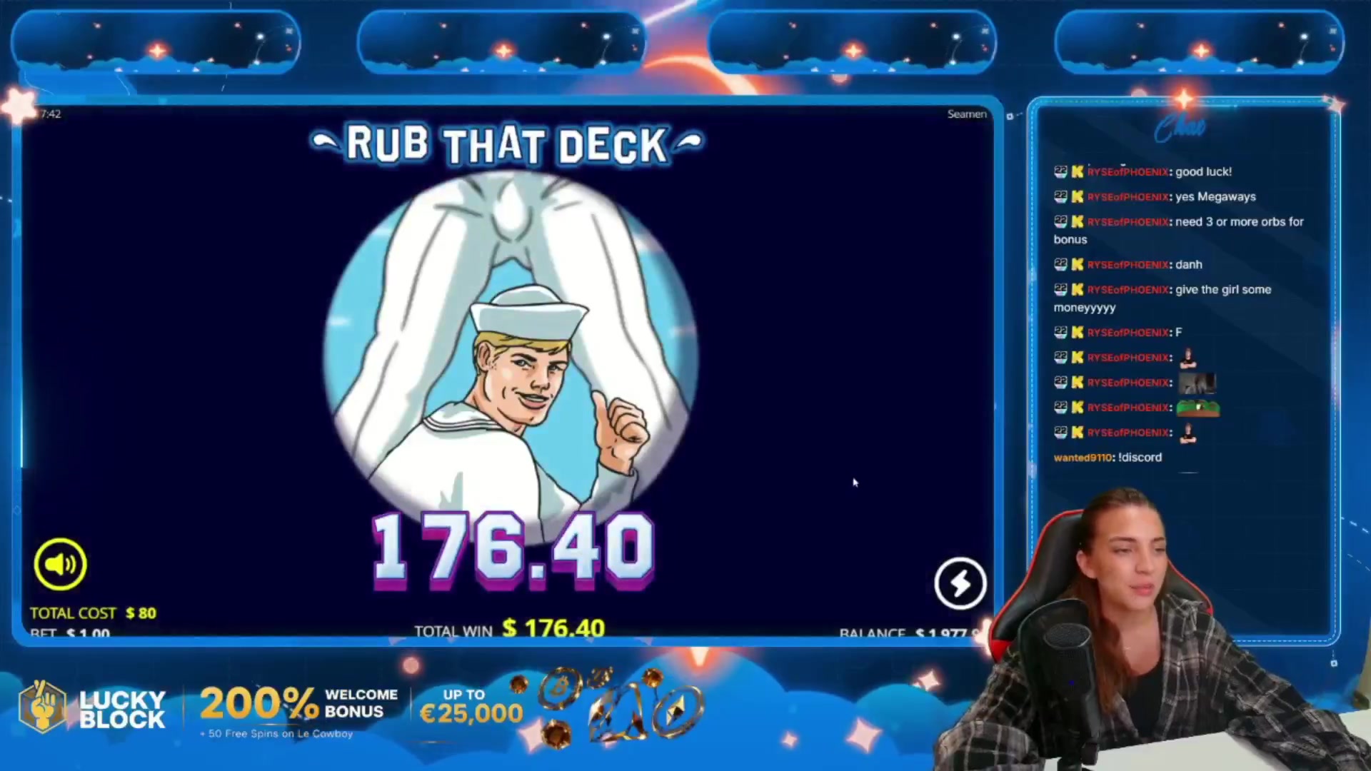 Seamen: $1,682.10 win (21.02x)