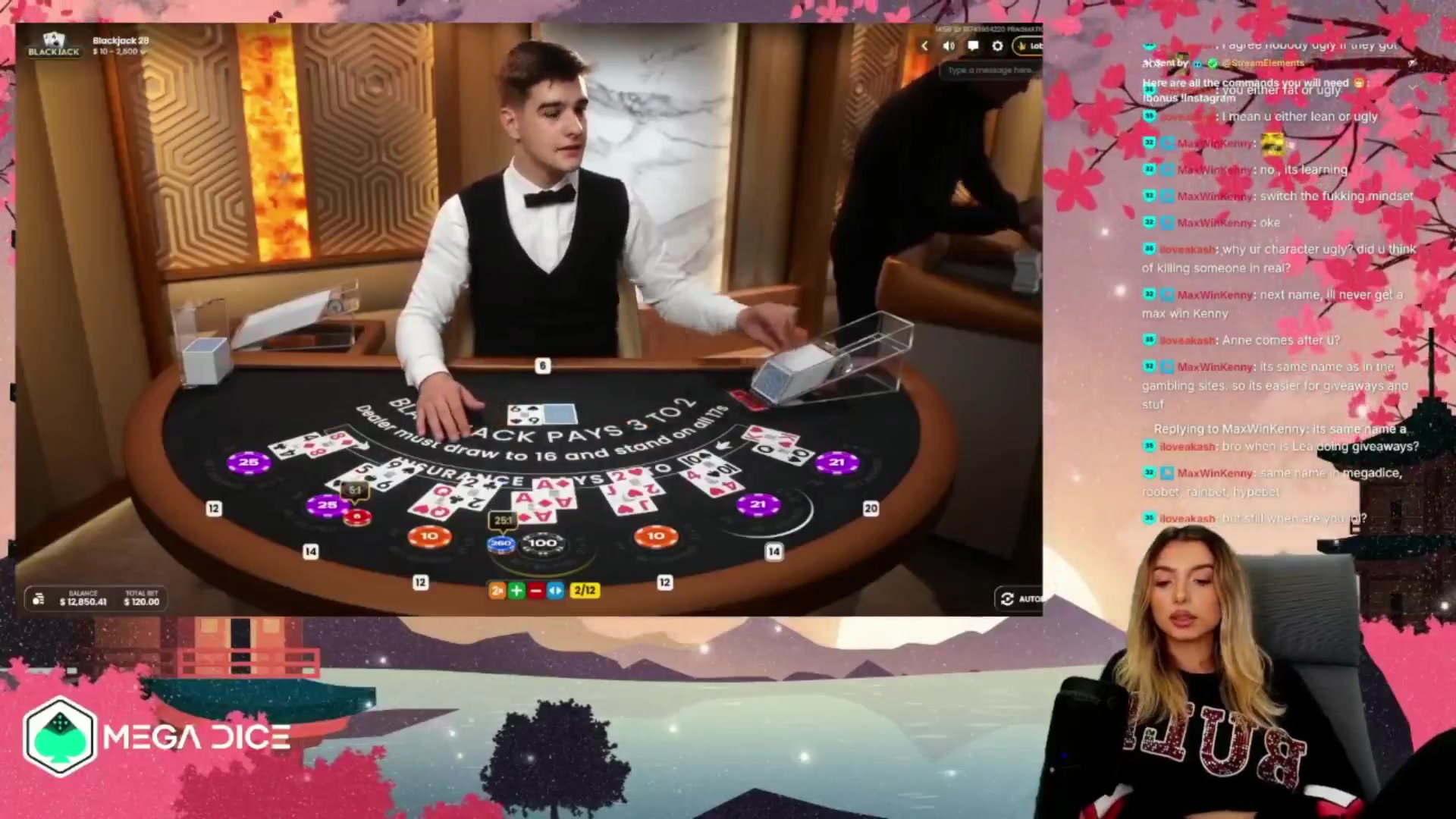 Live casino game: $660.00 win (6.6x)