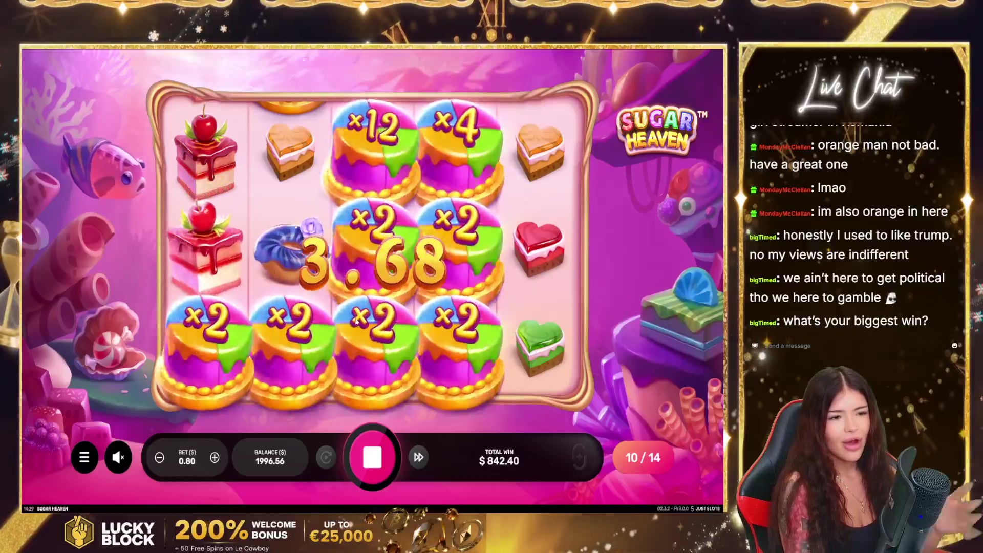Sugar Heaven: $5,991.80 win (11.98x)