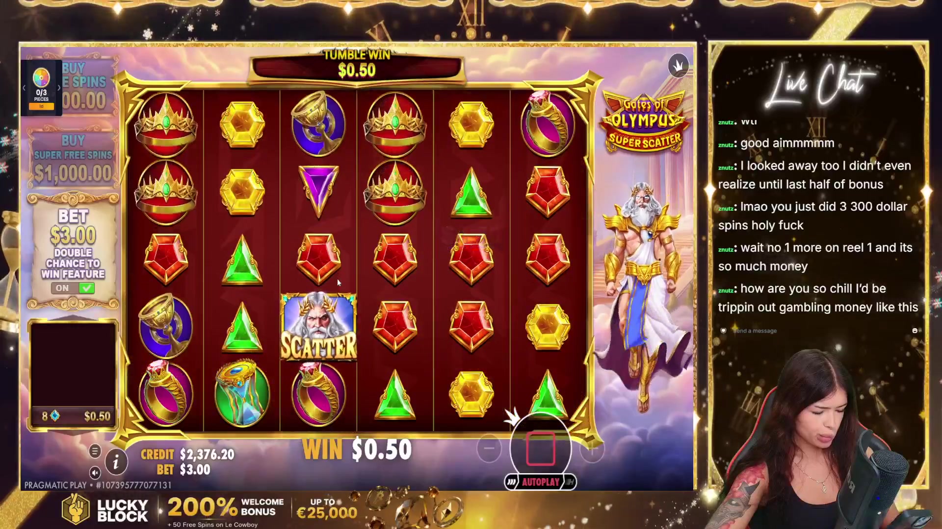 Gates of Olympus Super Scatter: $6,000.00 win (10x)