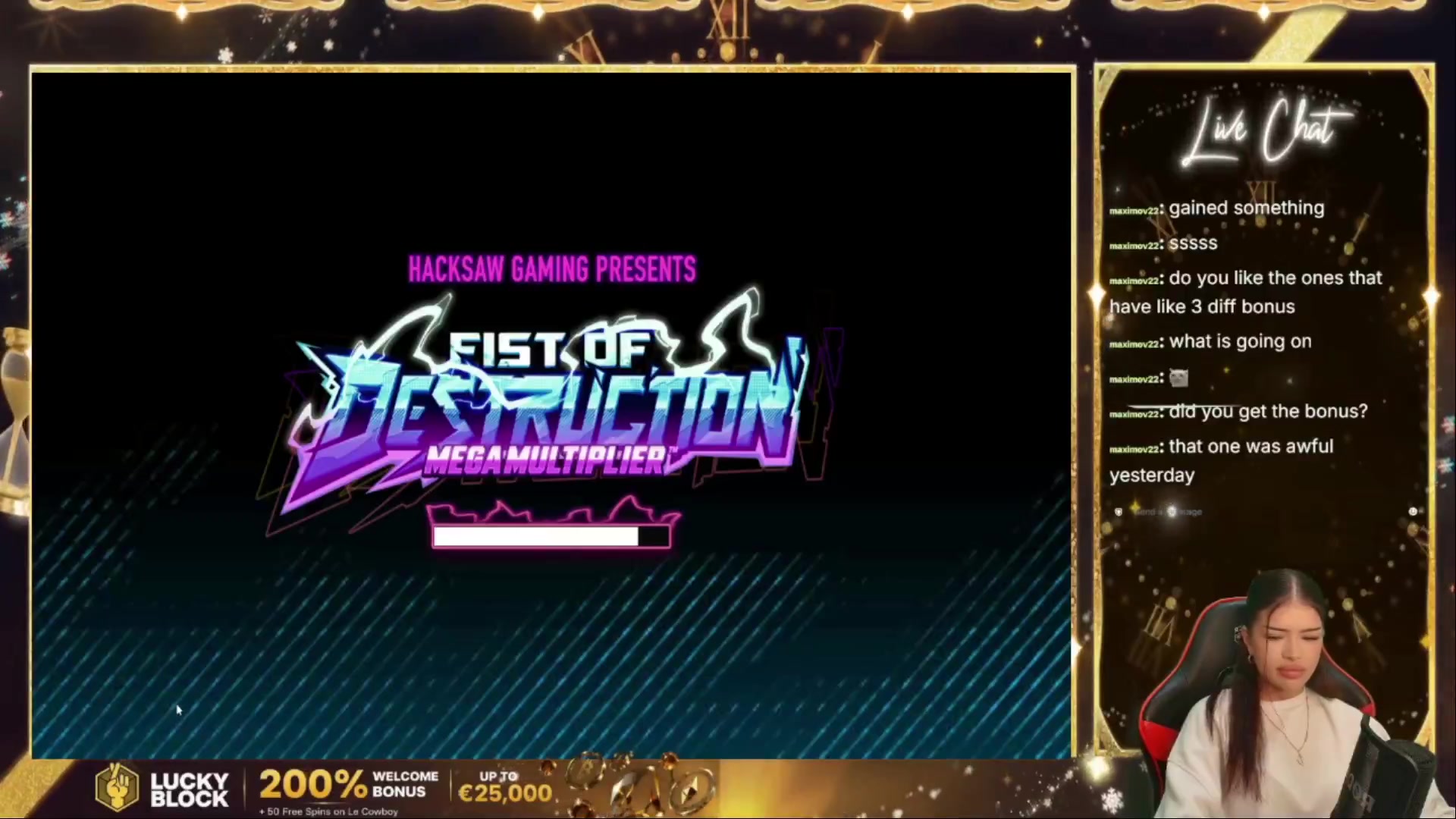 Fist of Destruction MegaMultiplier: $15,000.00 win (54.53x)