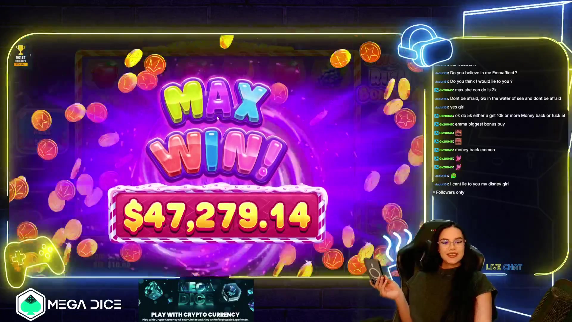 Sweet Rush Bonanza: $50,000.00 win (10x)