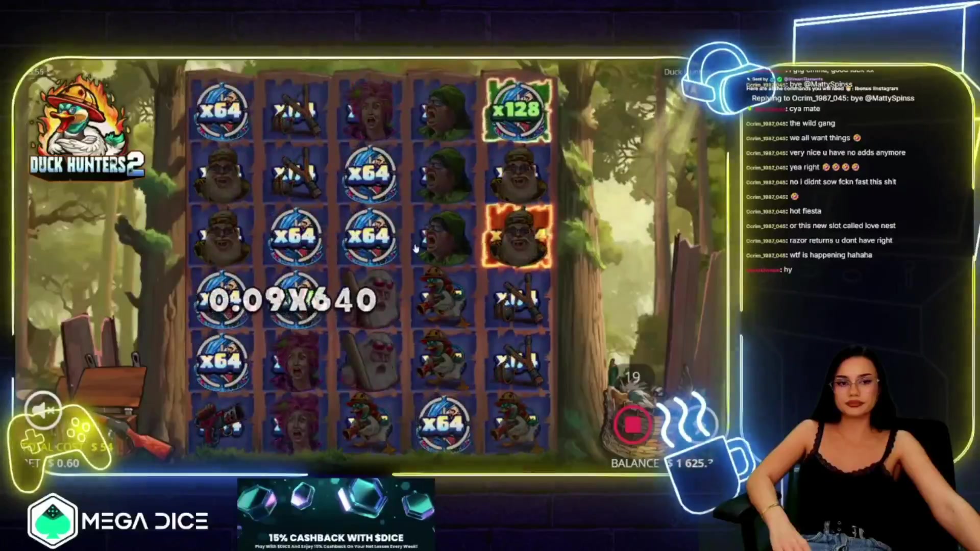 Duck Hunters 2: $1,566.72 win (29.01x)