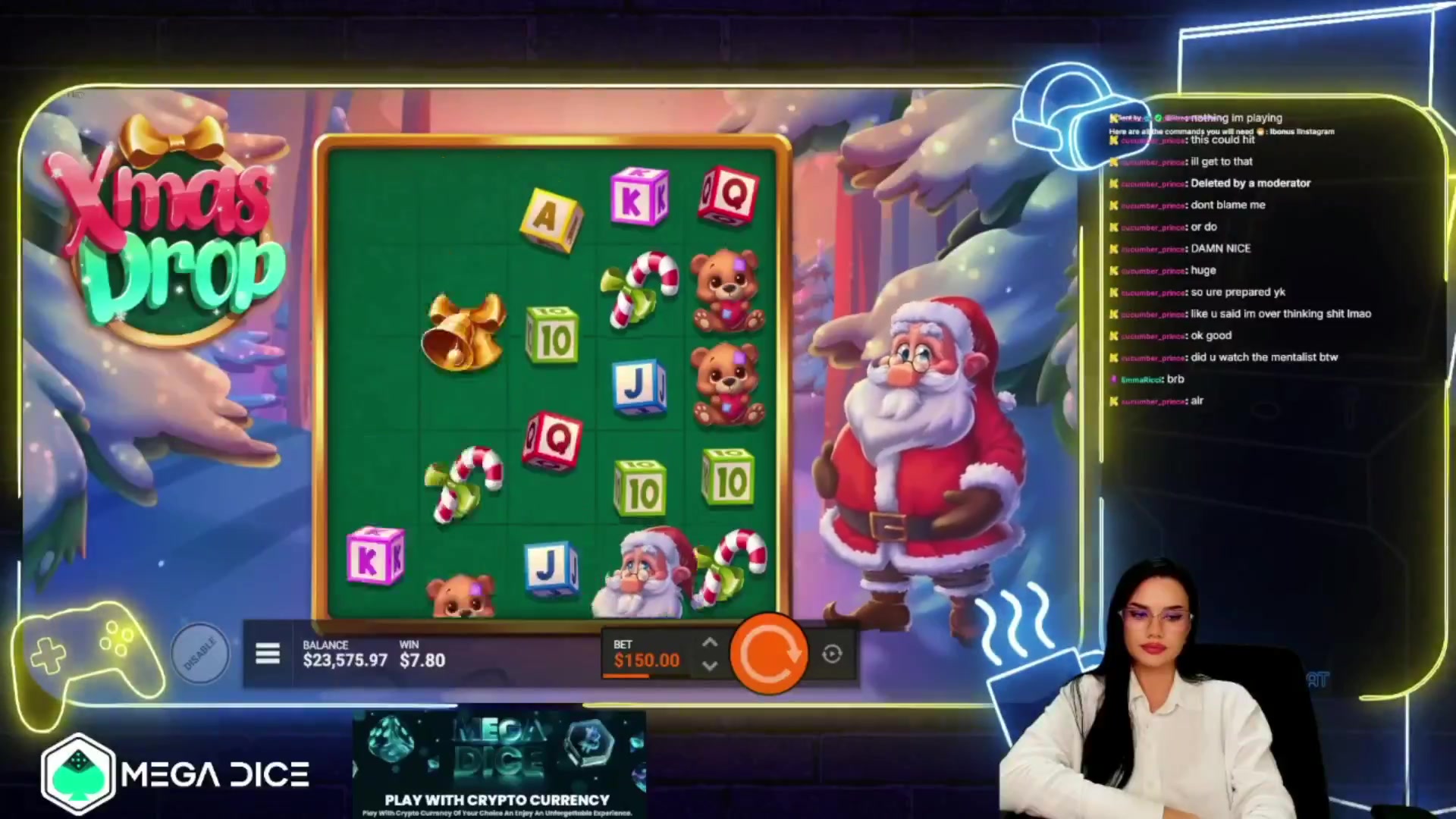 Xmas Drop: $820.20 win (5.47x)