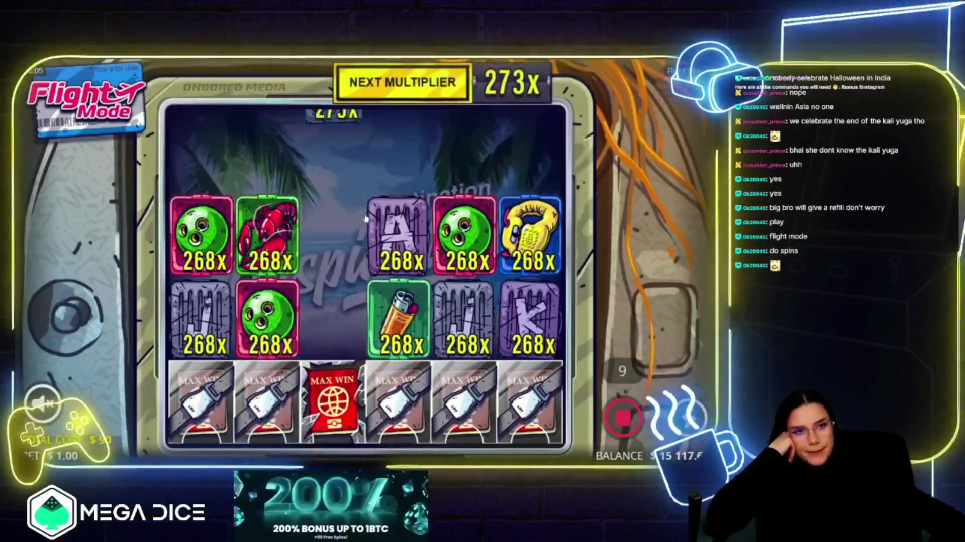 Flight Mode: $1,951.65 win (21.69x)