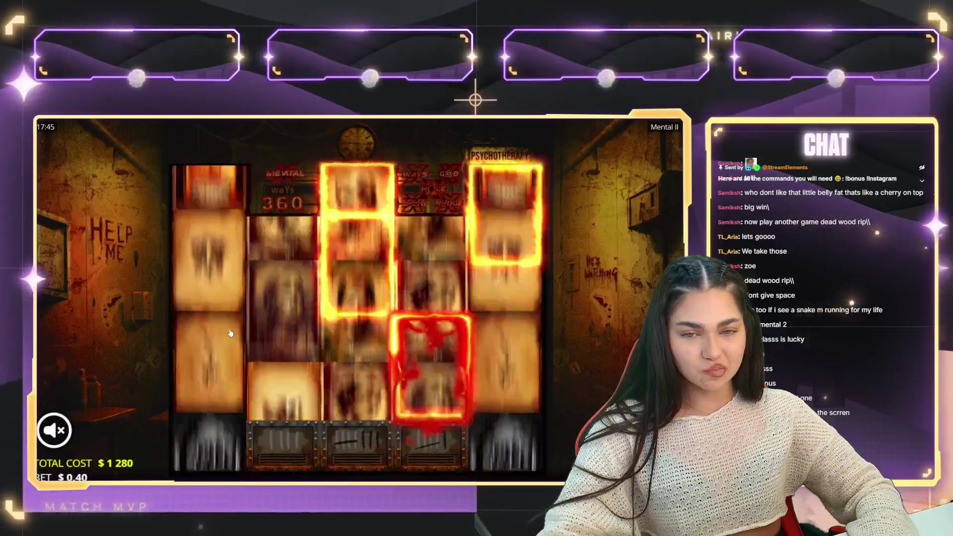 Mental II: $39,999.60 win (31.25x)