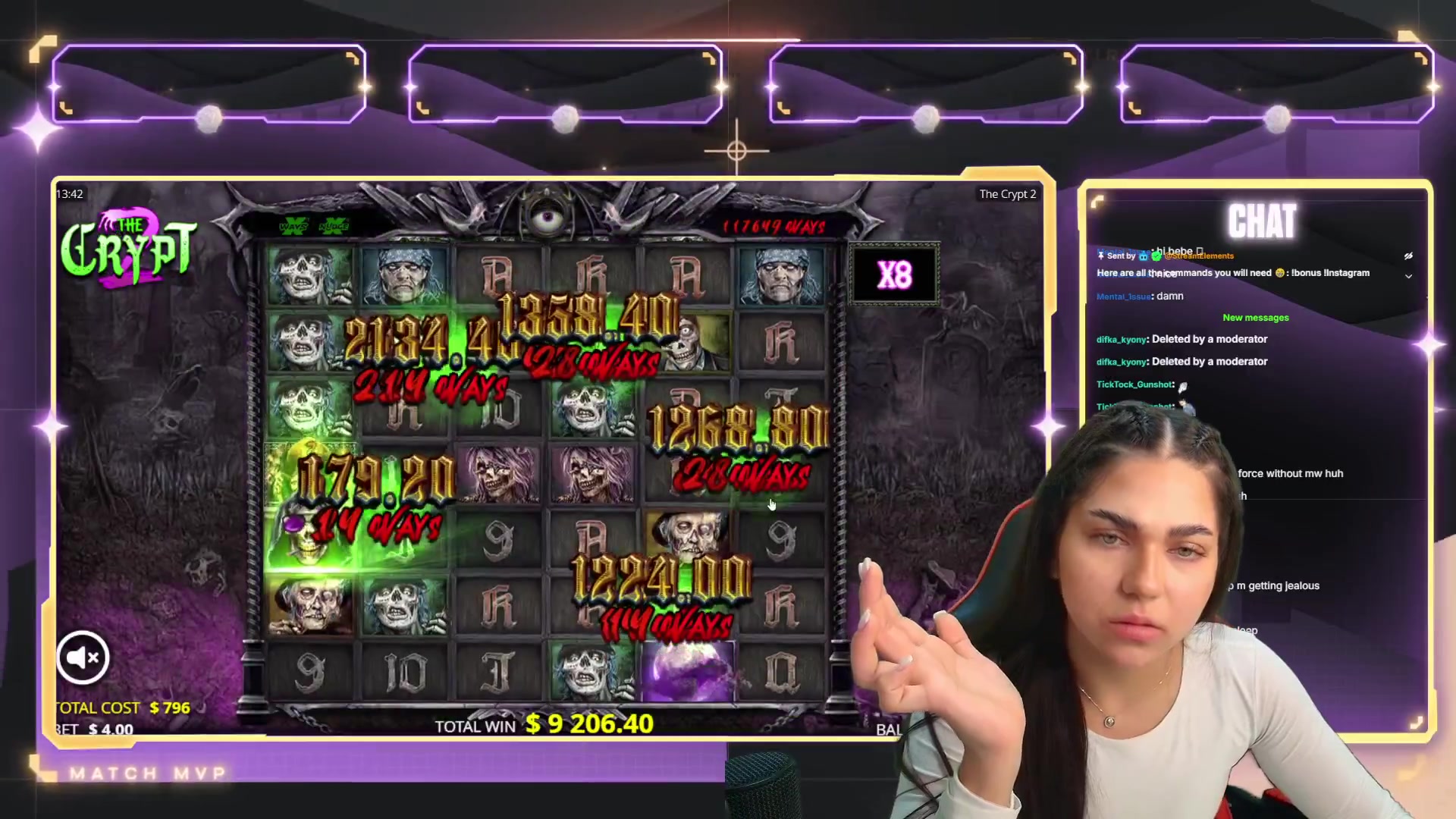 The Crypt 2: $11,467.20 win (14.4x)