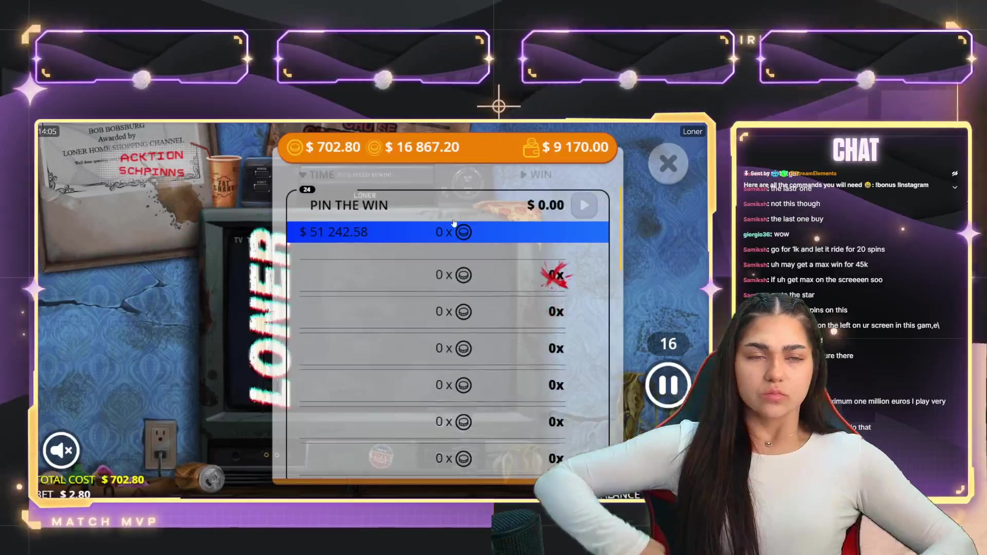 Loner: $41,997.20 win (59.76x)