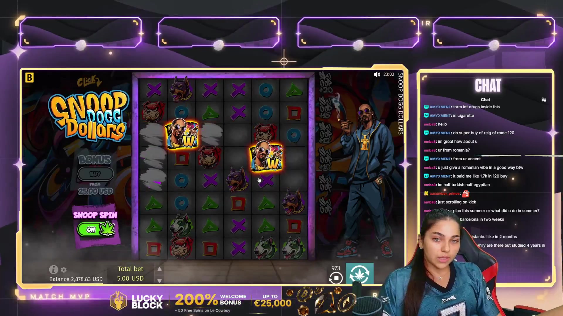 Snoop Dogg Dollars: $4,000.00 win (25.01x)