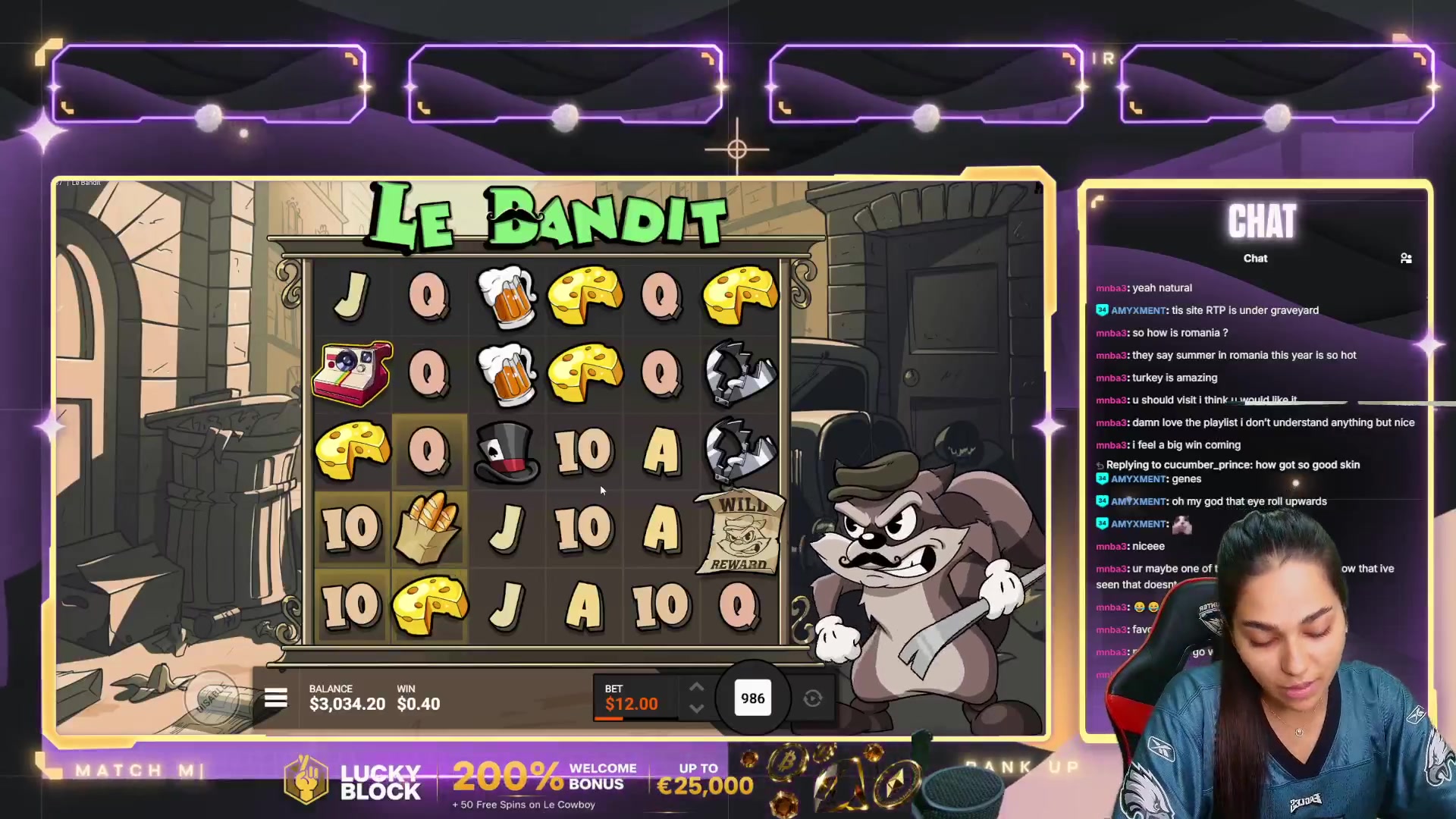 Le Bandit: $4,771.90 win (6.36x)