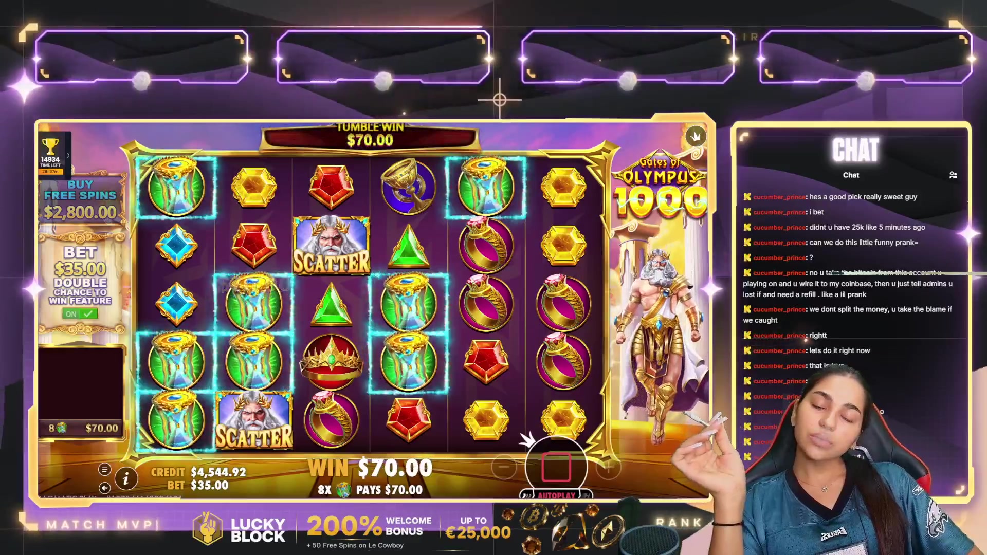 Gates of Olympus 1000: $3,546.30 win (131.35x)