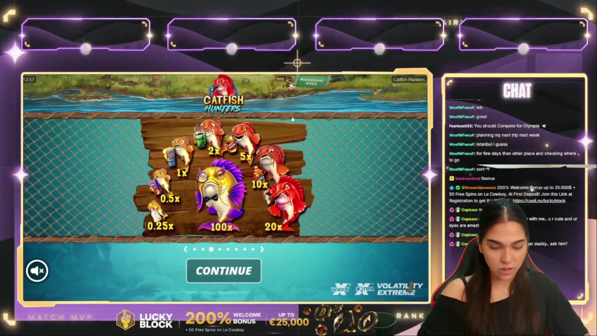 Catfish Hunters: $2,013.86 win (12.59x)