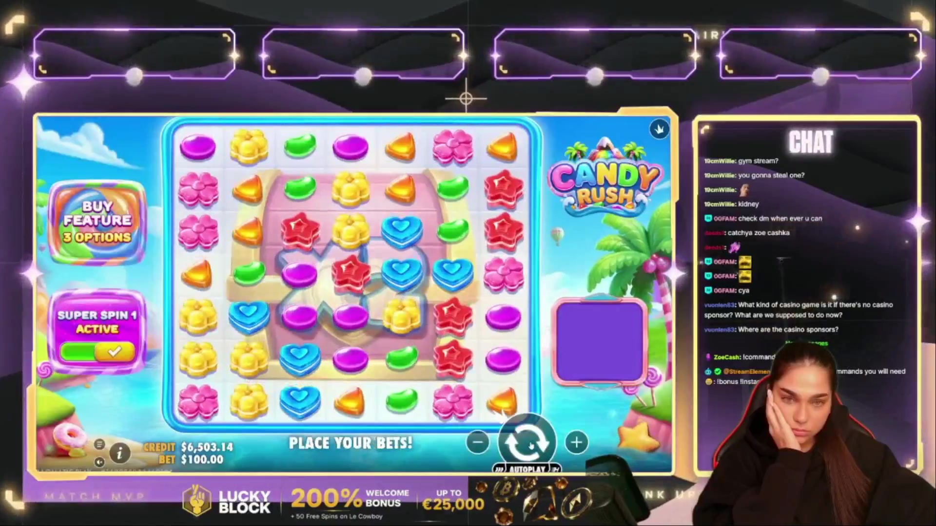 Candy Rush: $1,818.00 win (18.18x)