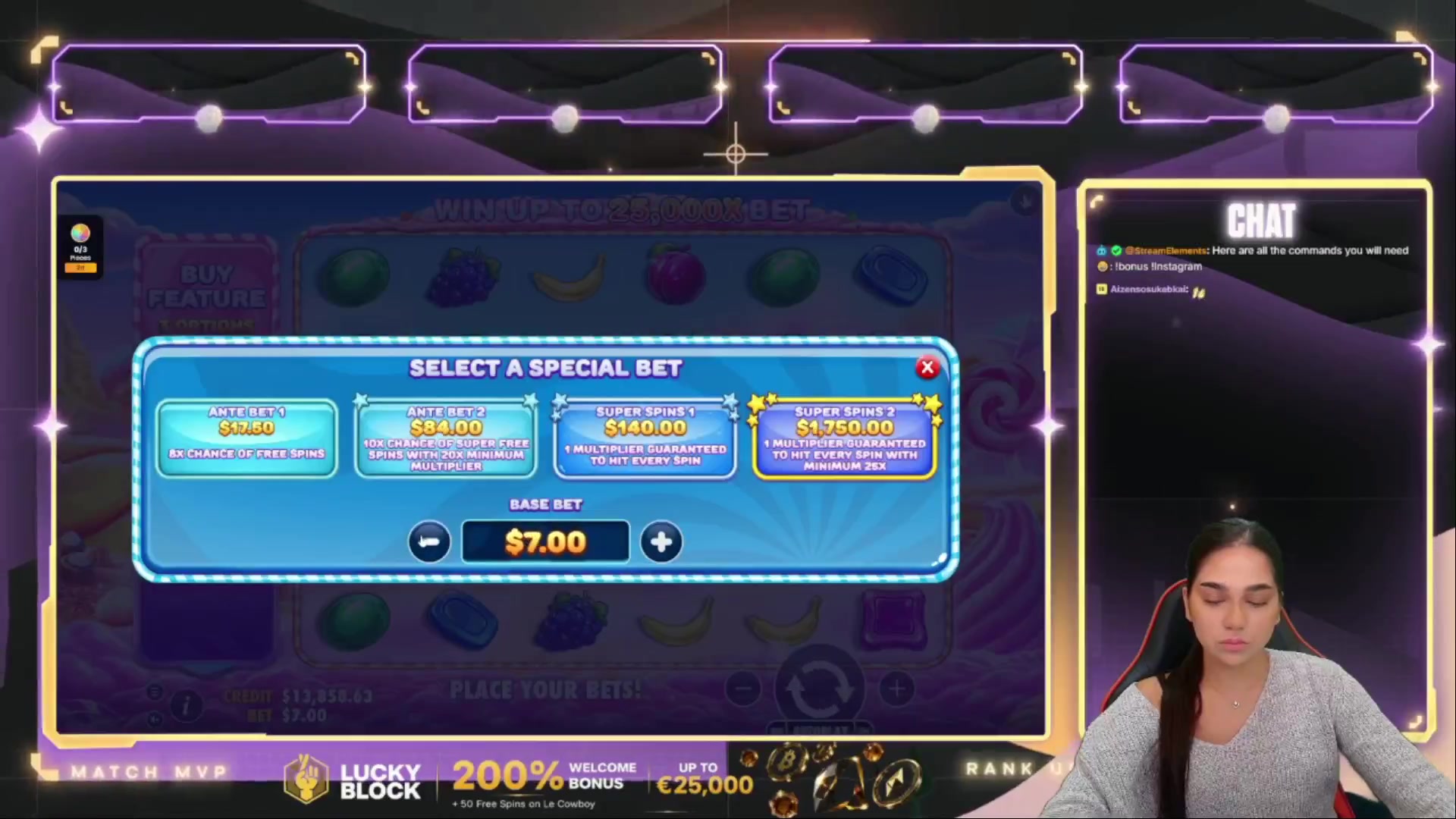 Sweet Bonanza 2500: $6,560.00 win (13.12x)