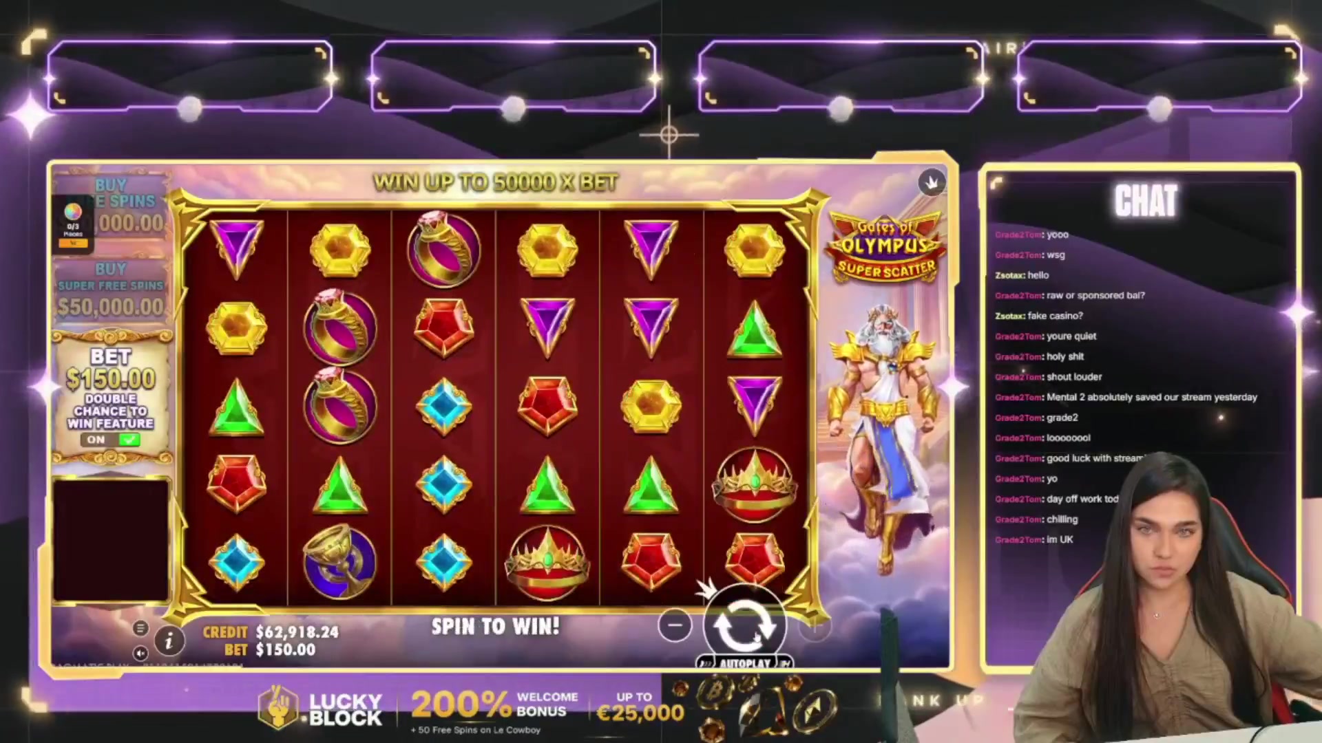 Gates of Olympus Super Scatter: $5,450.00 win (36.34x)