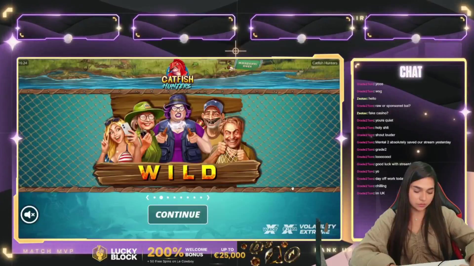 Catfish Hunters: $7,168.00 win (6.4x)