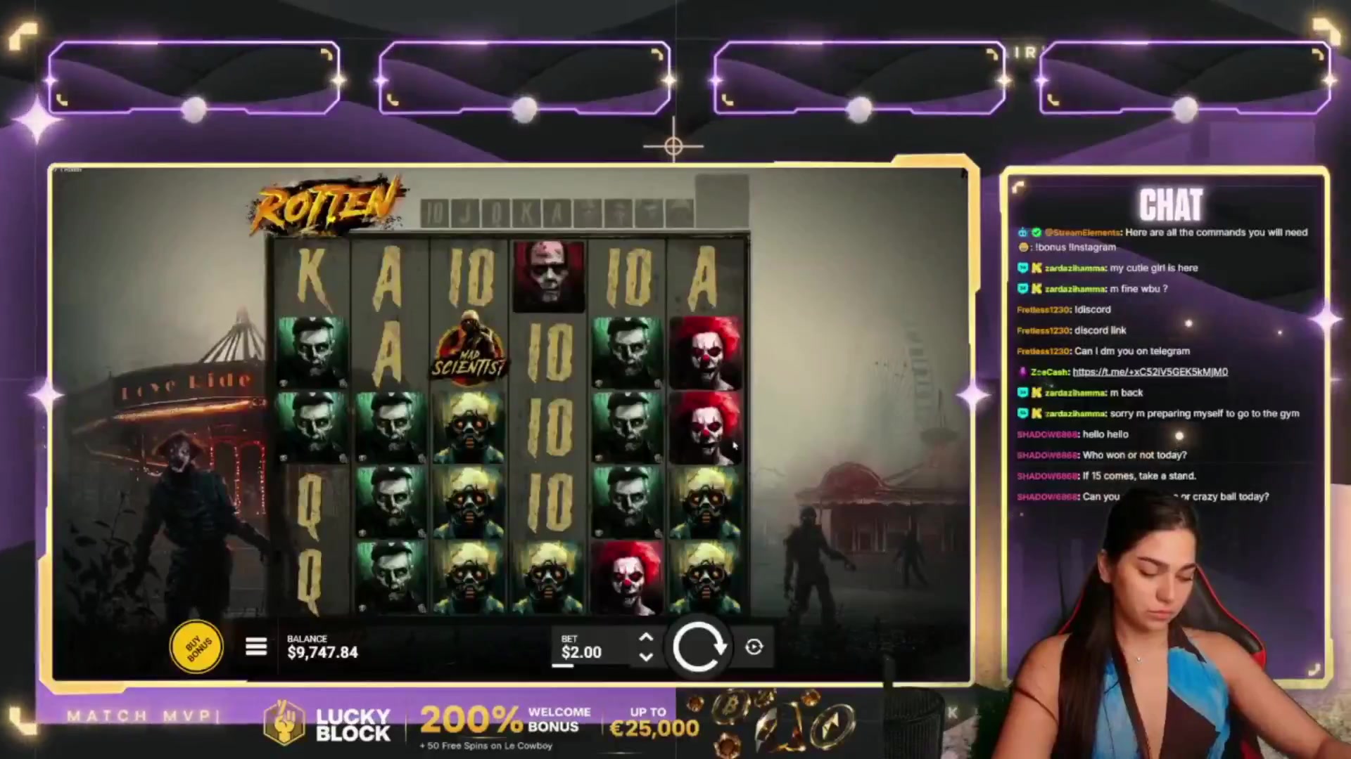 Rotten: $3,324.50 win (221.64x)