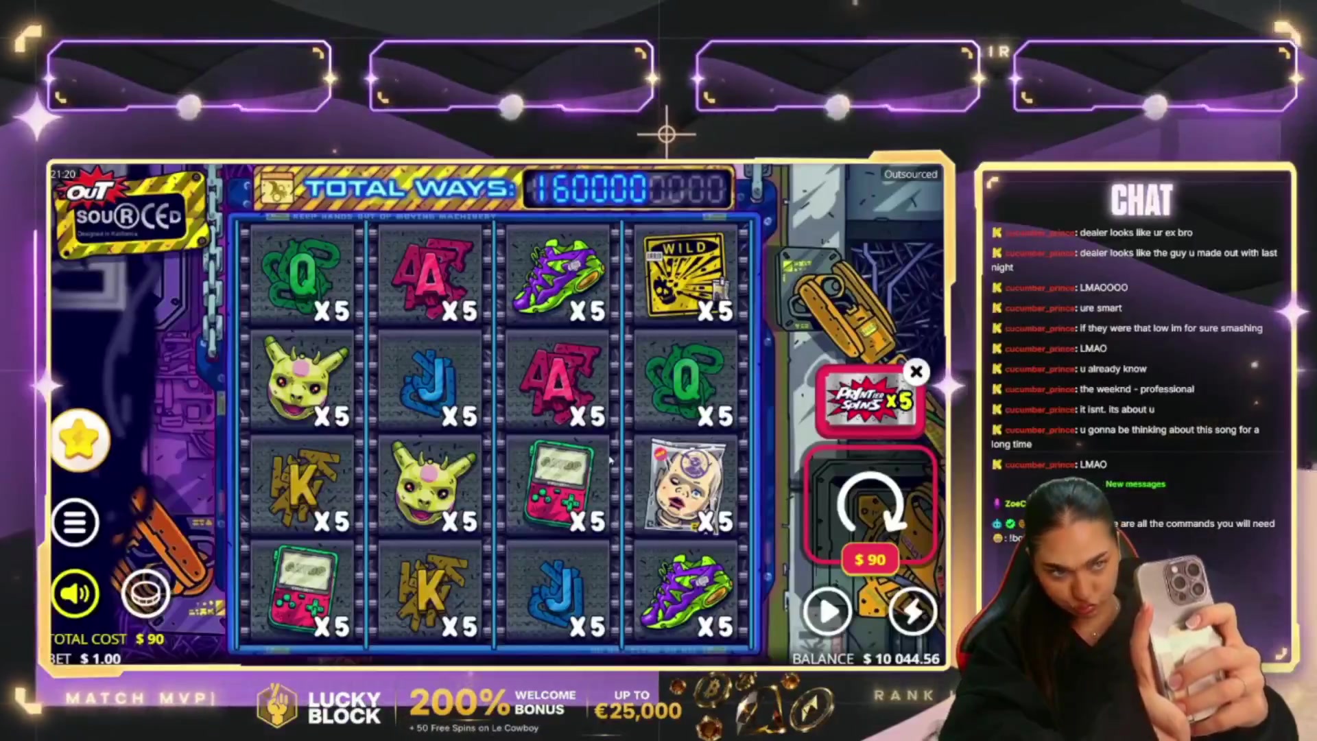 Outsourced: $1,251.75 win (13.91x)