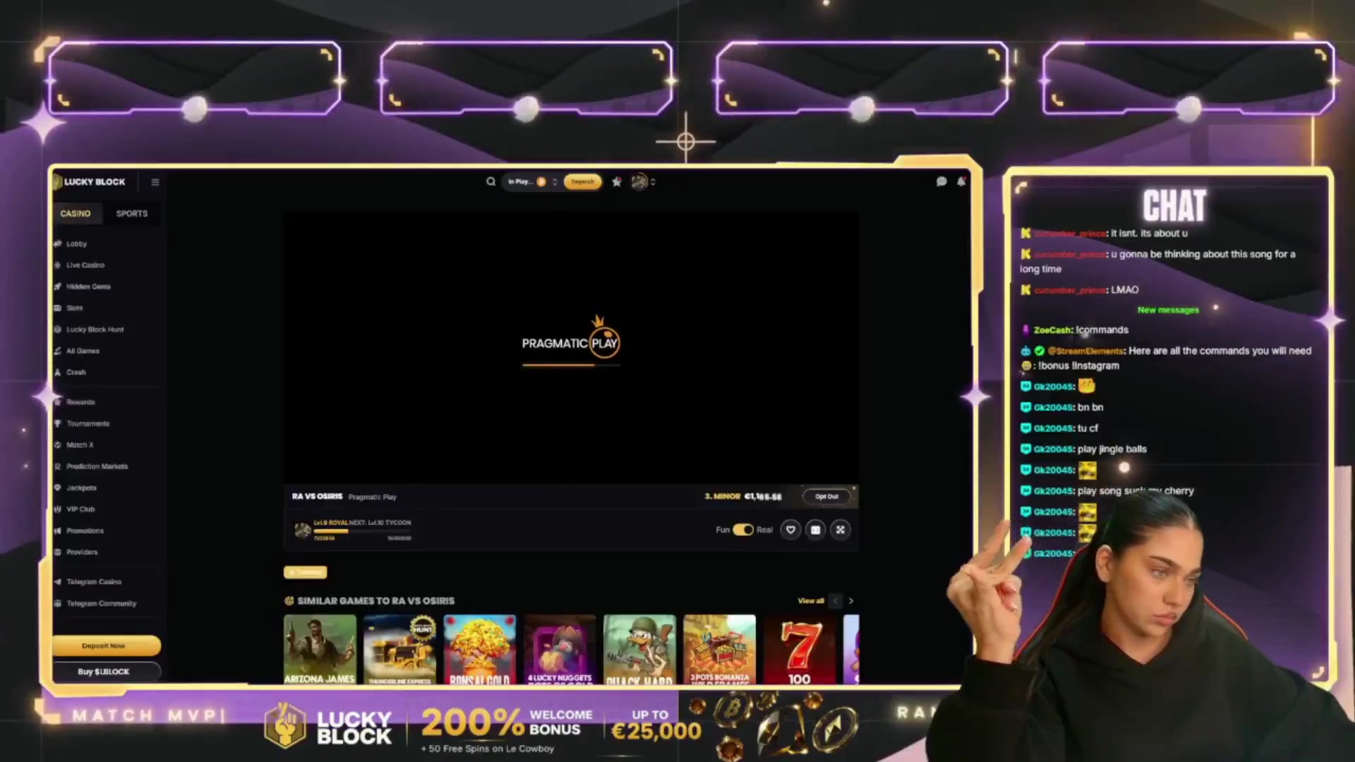 Ra vs Osiris: $1,632.00 win (16.33x)