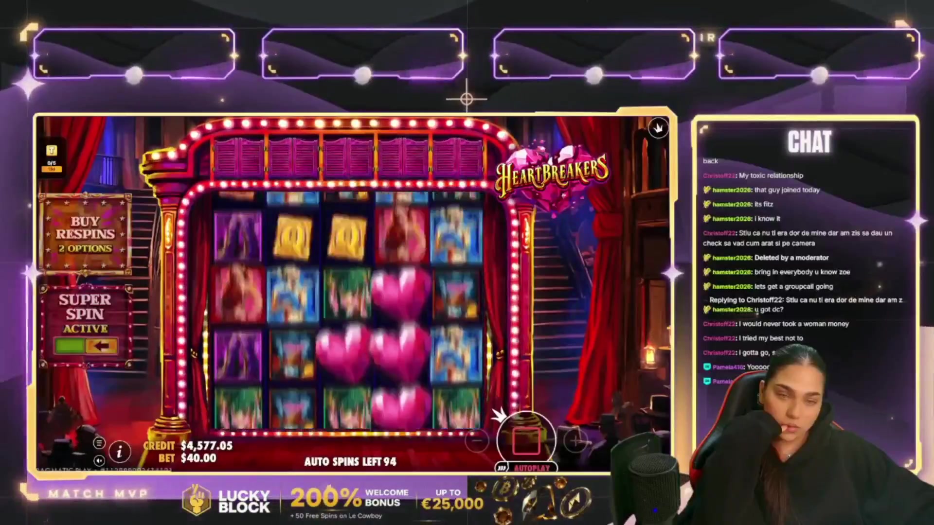 Heartbreakers: $1,364.00 win (113.68x)