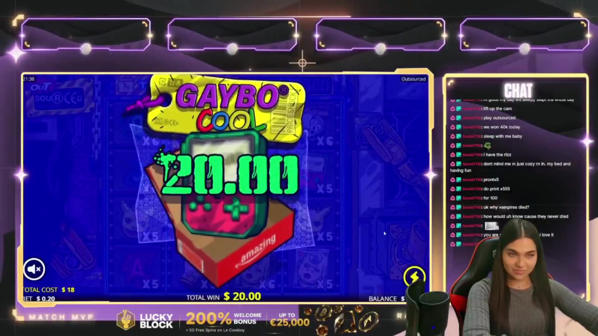 Outsourced: $1,000.00 win (55.57x)