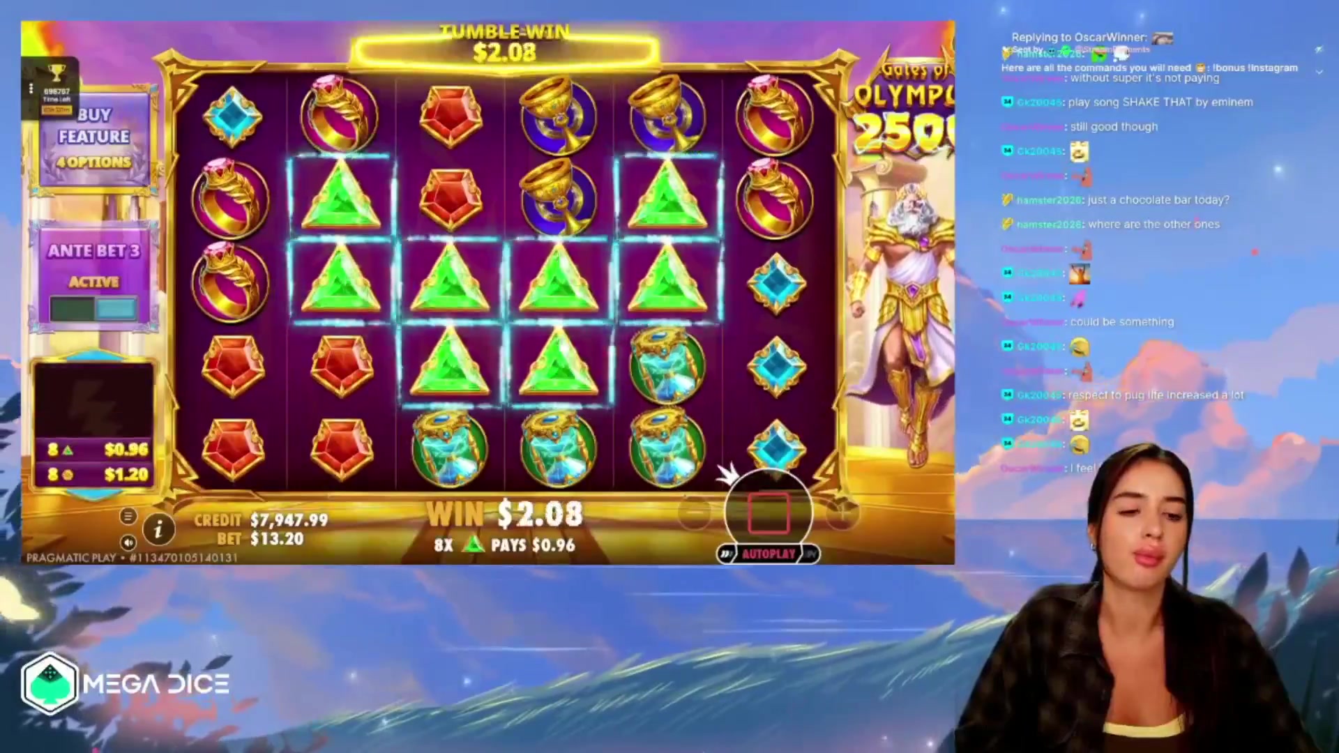 Gates of Olympus 2500: $924.24 win (70.01x)