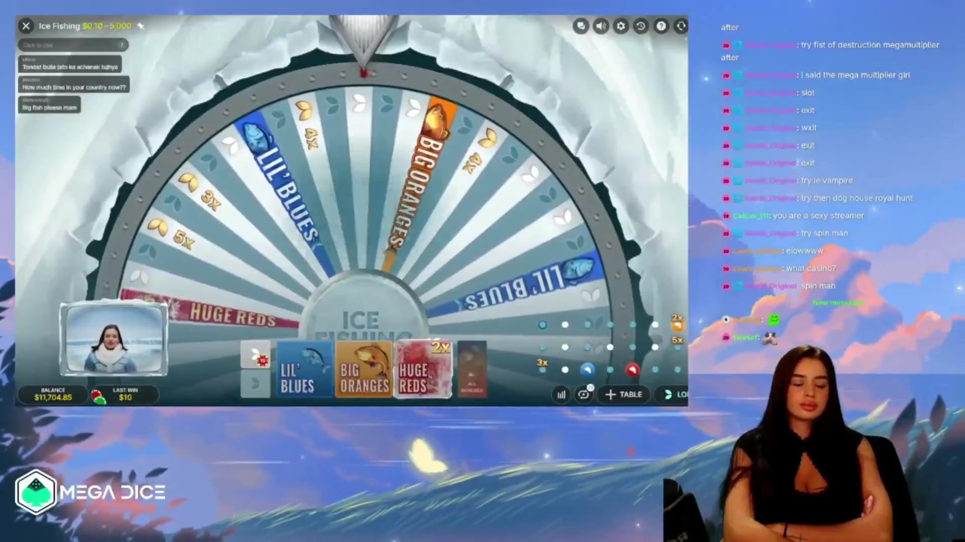 Ice Fishing: $2,250.00 win (26.47x)