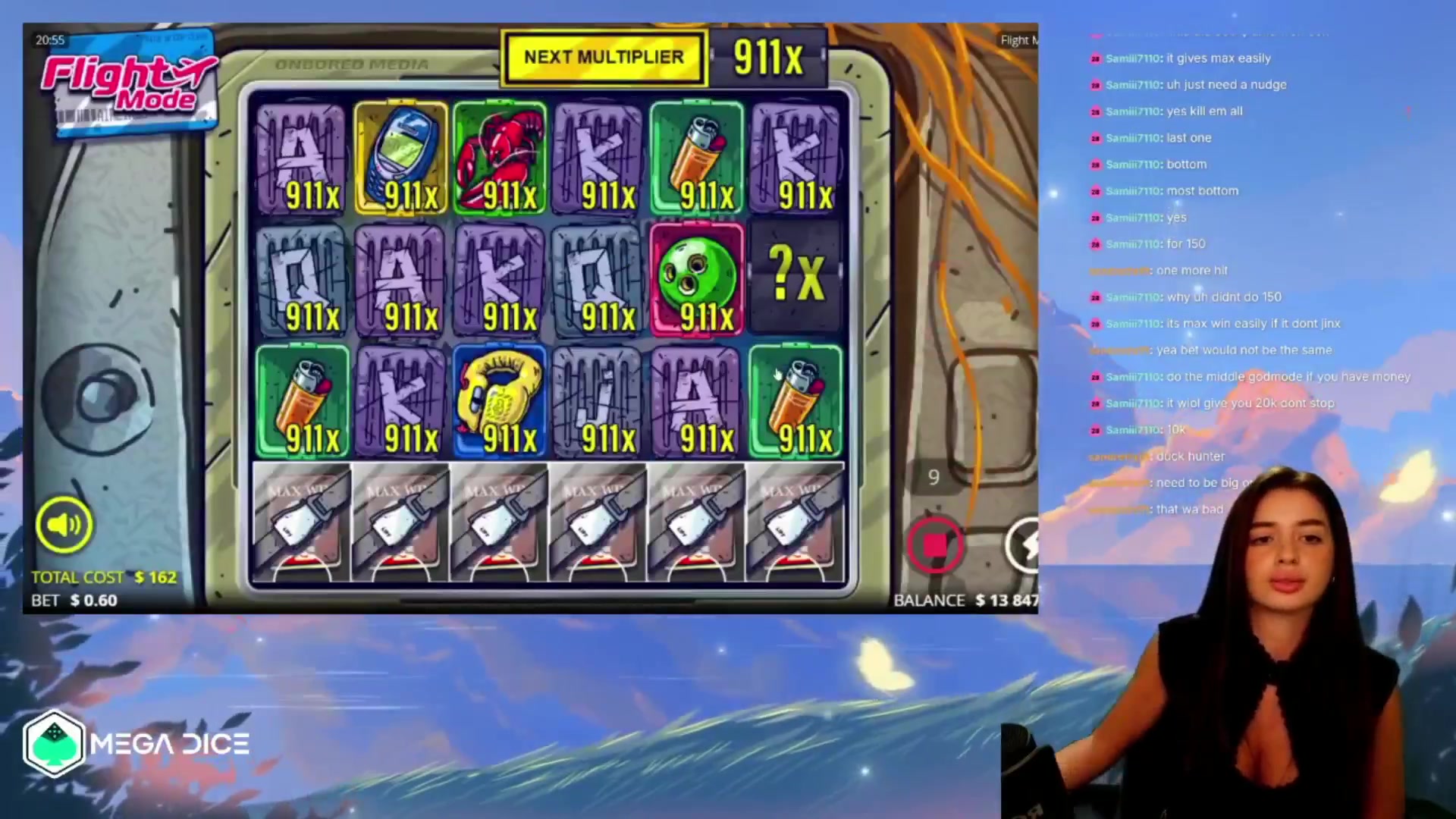 Flight Mode: $983.88 win (6.07x)