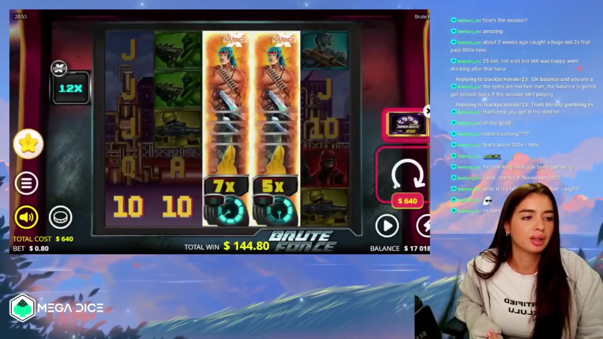 Brute Force: $5,460.00 win (6.82x)