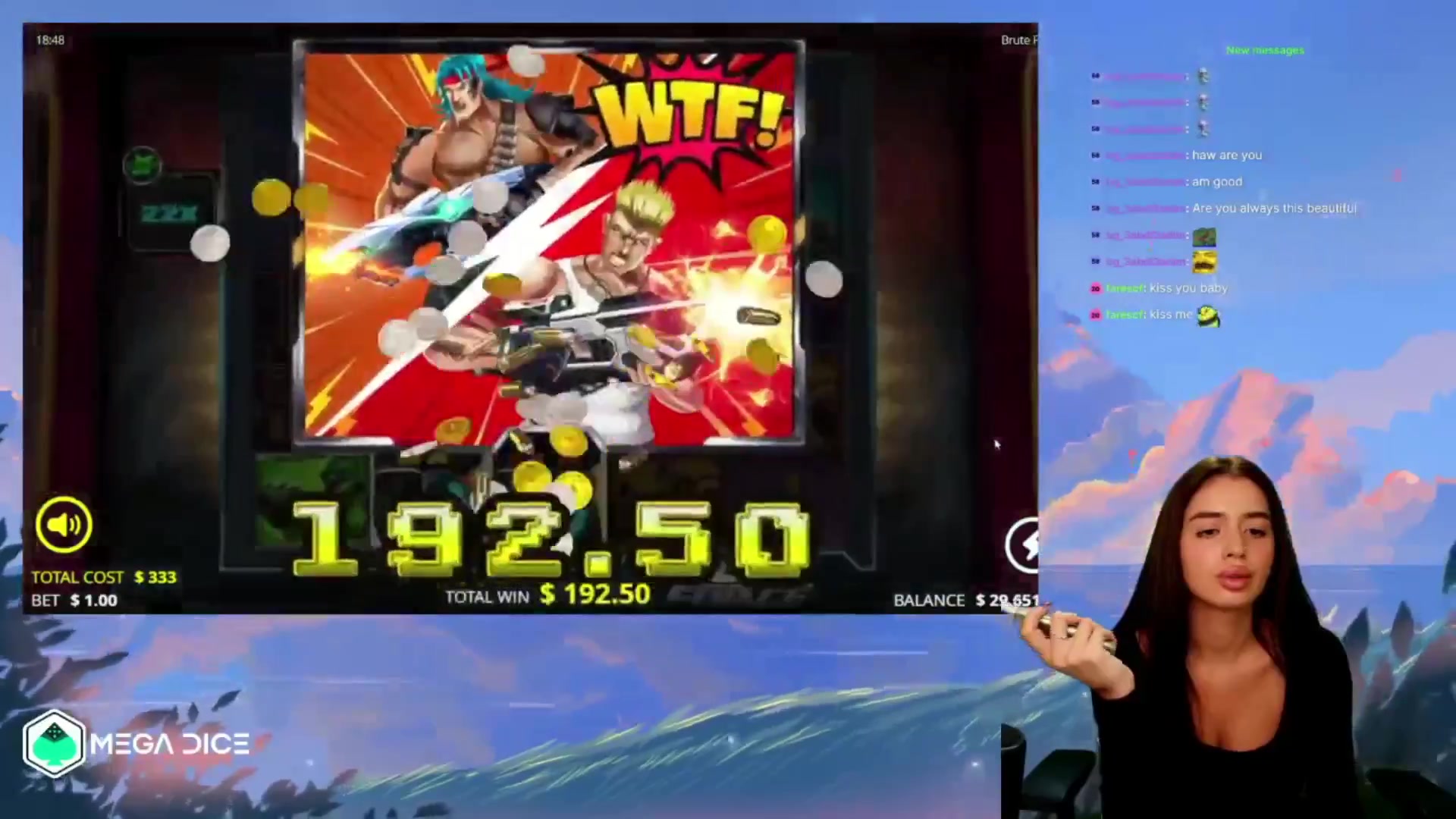 Brute Force: $2,425.00 win (7.28x)