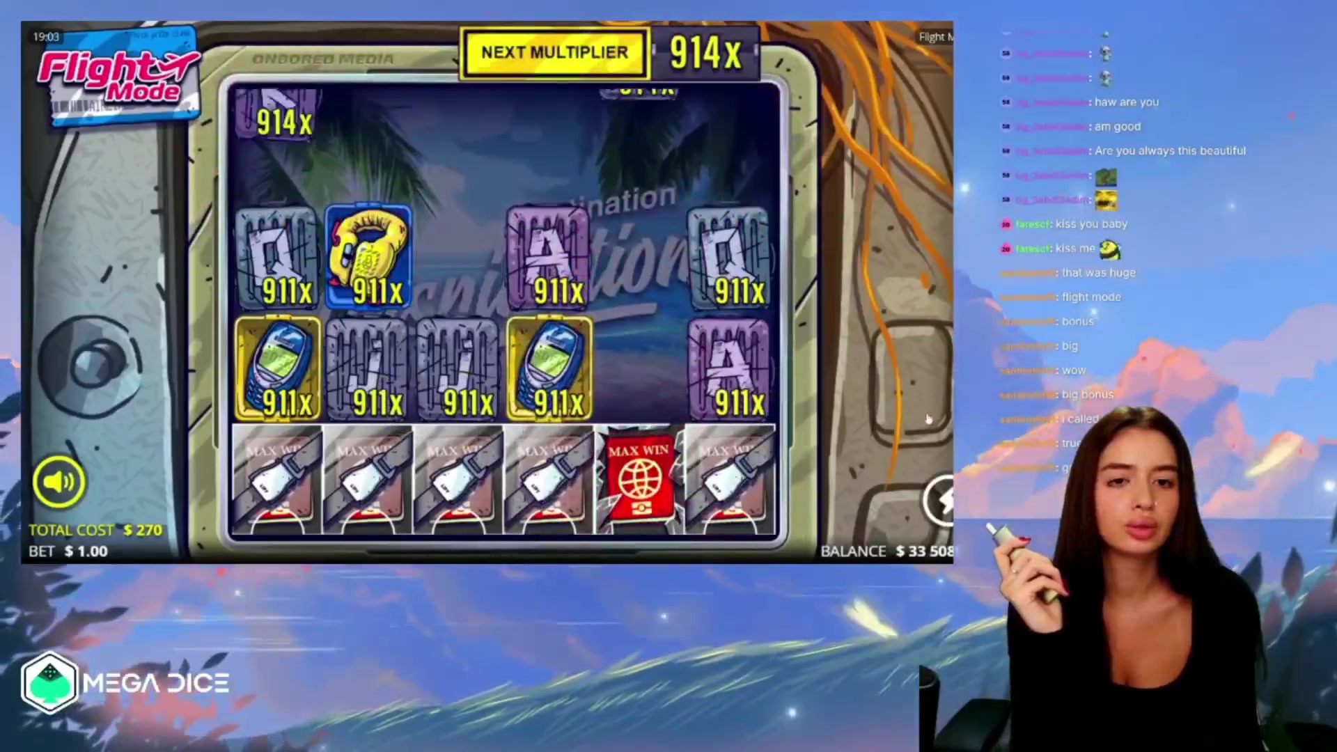 Flight Mode: $1,366.95 win (5.06x)