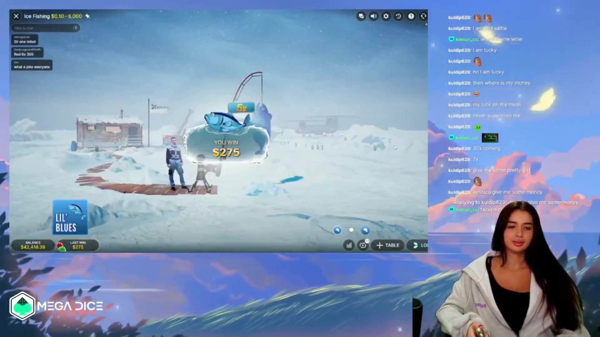 Ice Fishing: $2,530.00 win (11.77x)