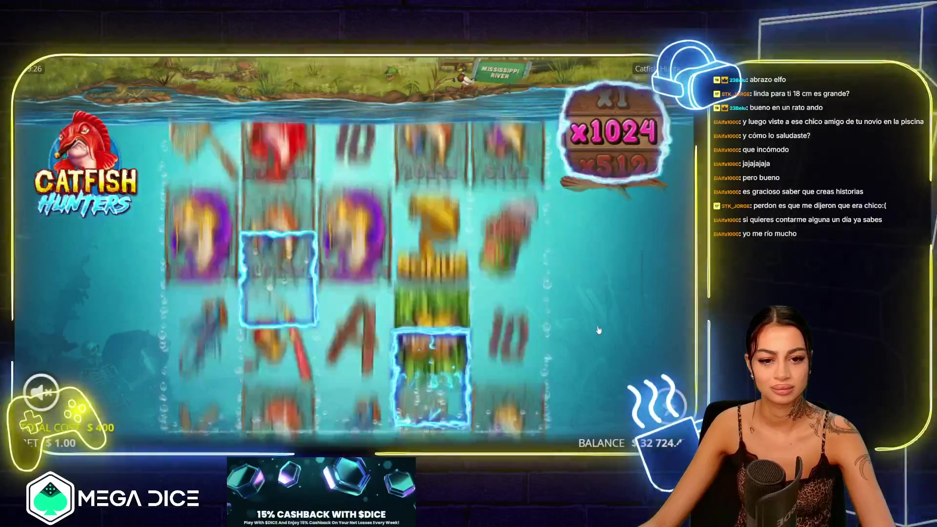 Catfish Hunters: $11,776.20 win (29.45x)