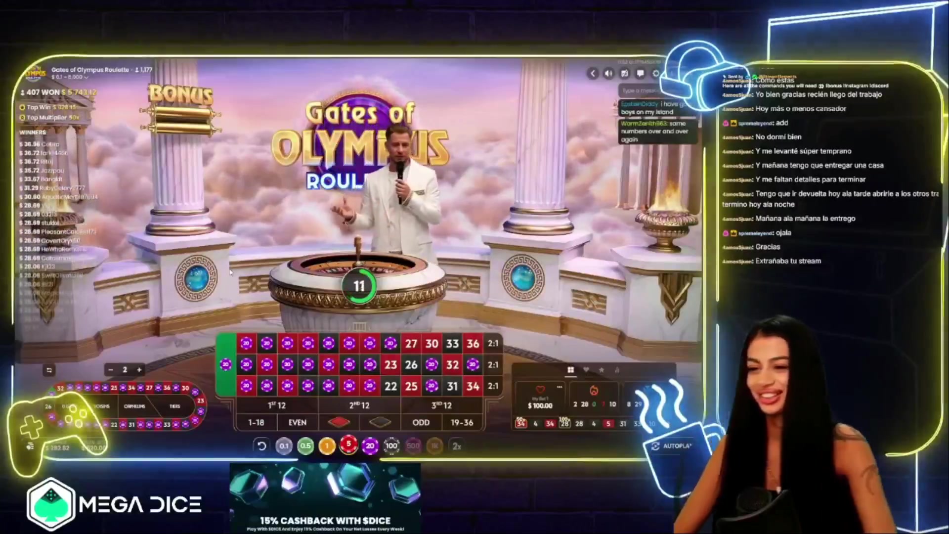 Gates of Olympus Roulette: $9,774.00 win (18.79x)