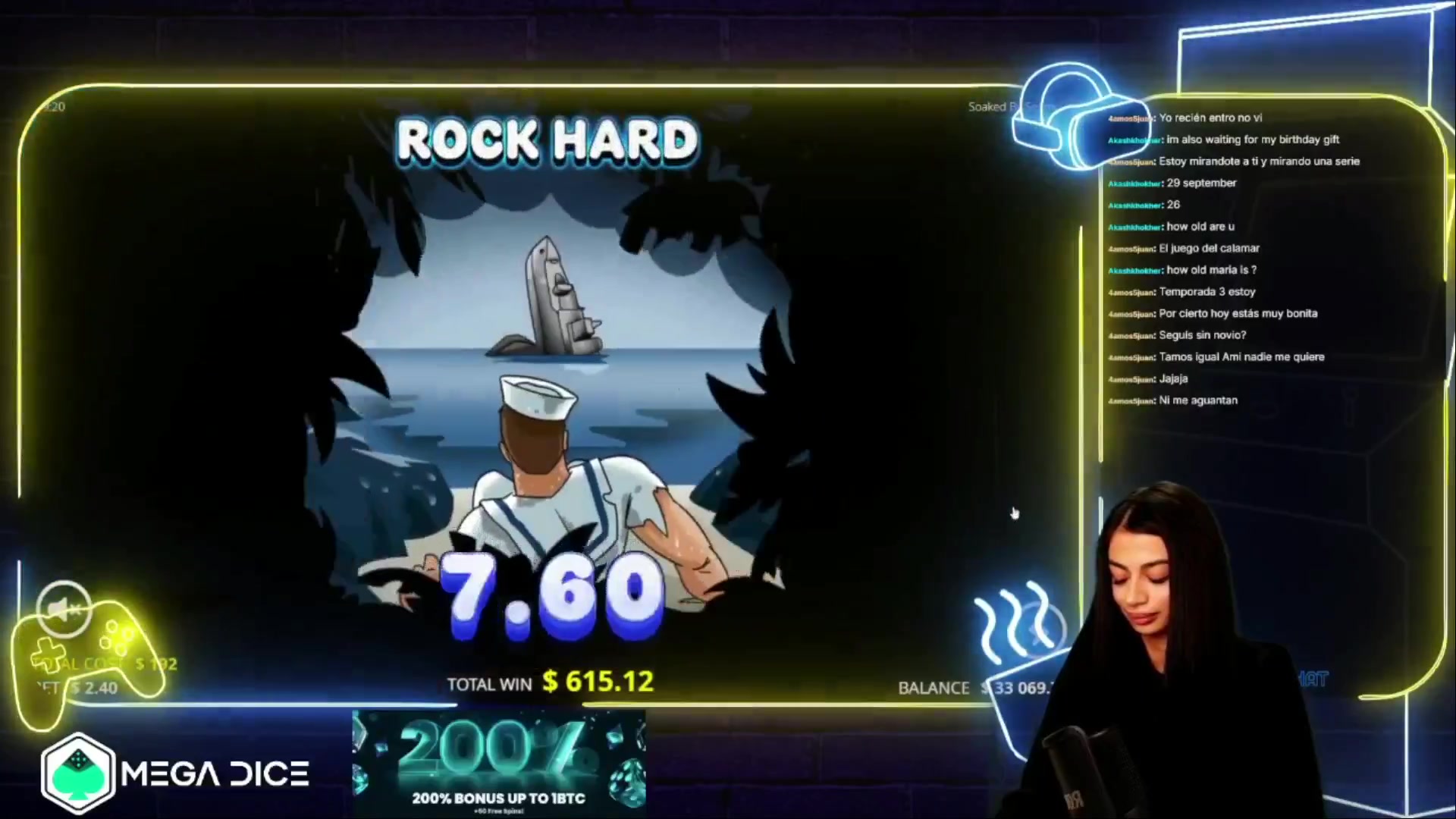 Soaked by Seamen: $4,763.64 win (24.82x)