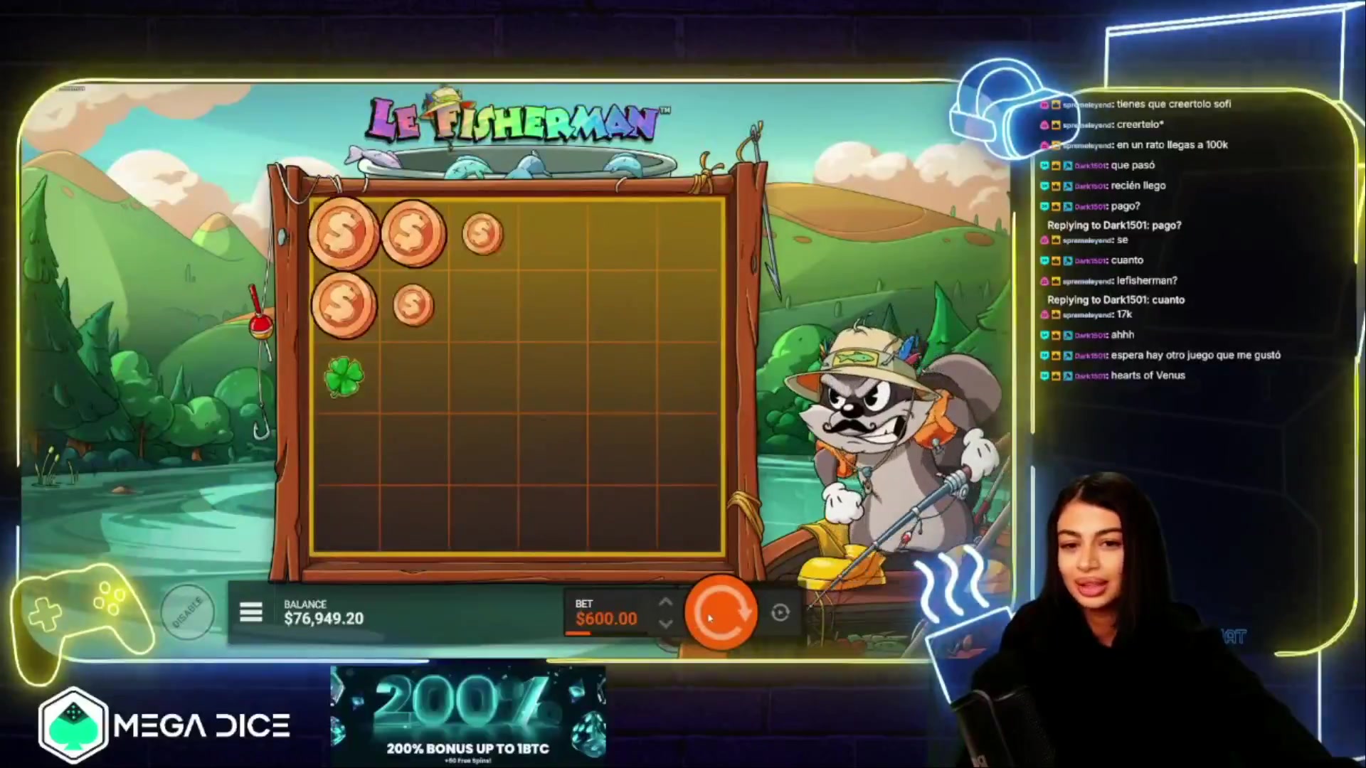 Le Fisherman: $5,476.80 win (9.13x)