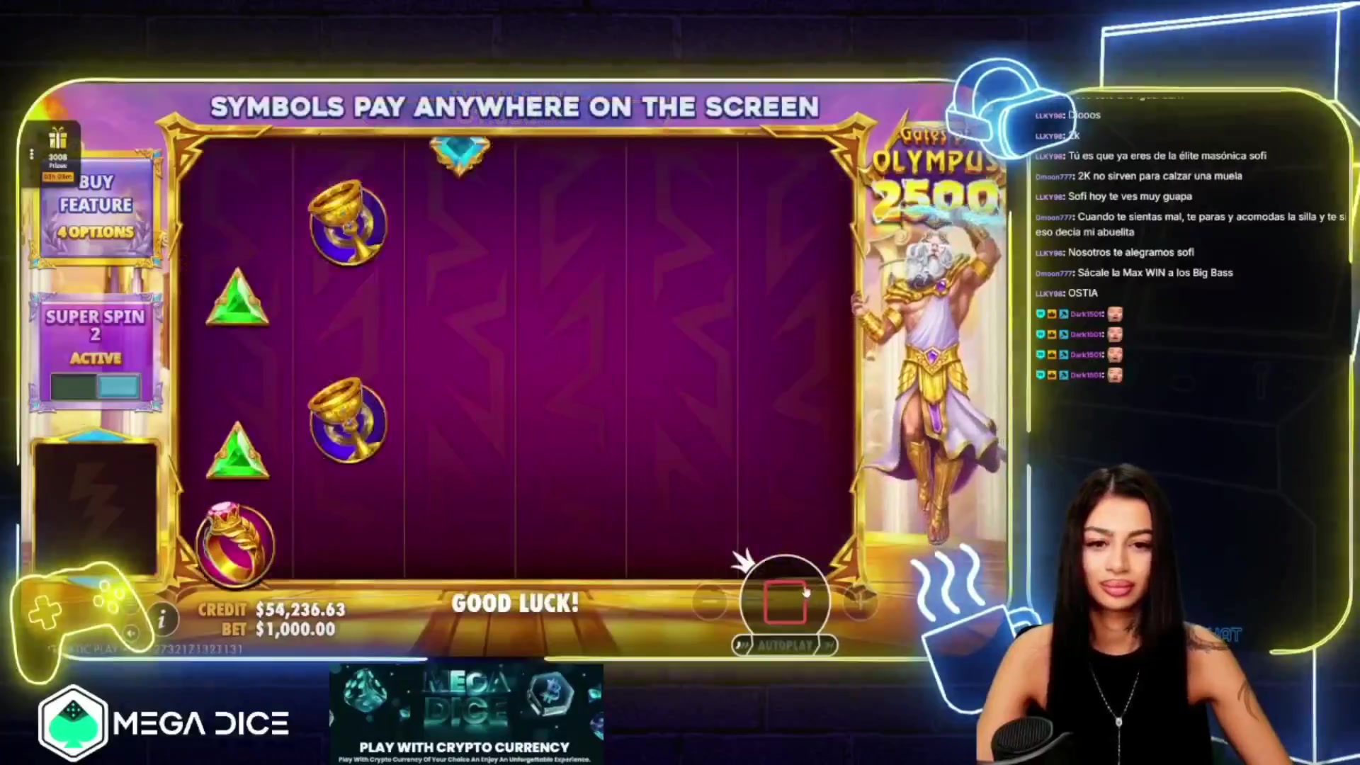 Gates of Olympus 2500: $15,500.00 win (15.5x)
