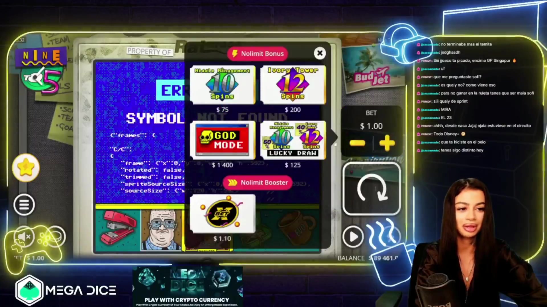 Rat Race: $9,217.00 win (6.58x)