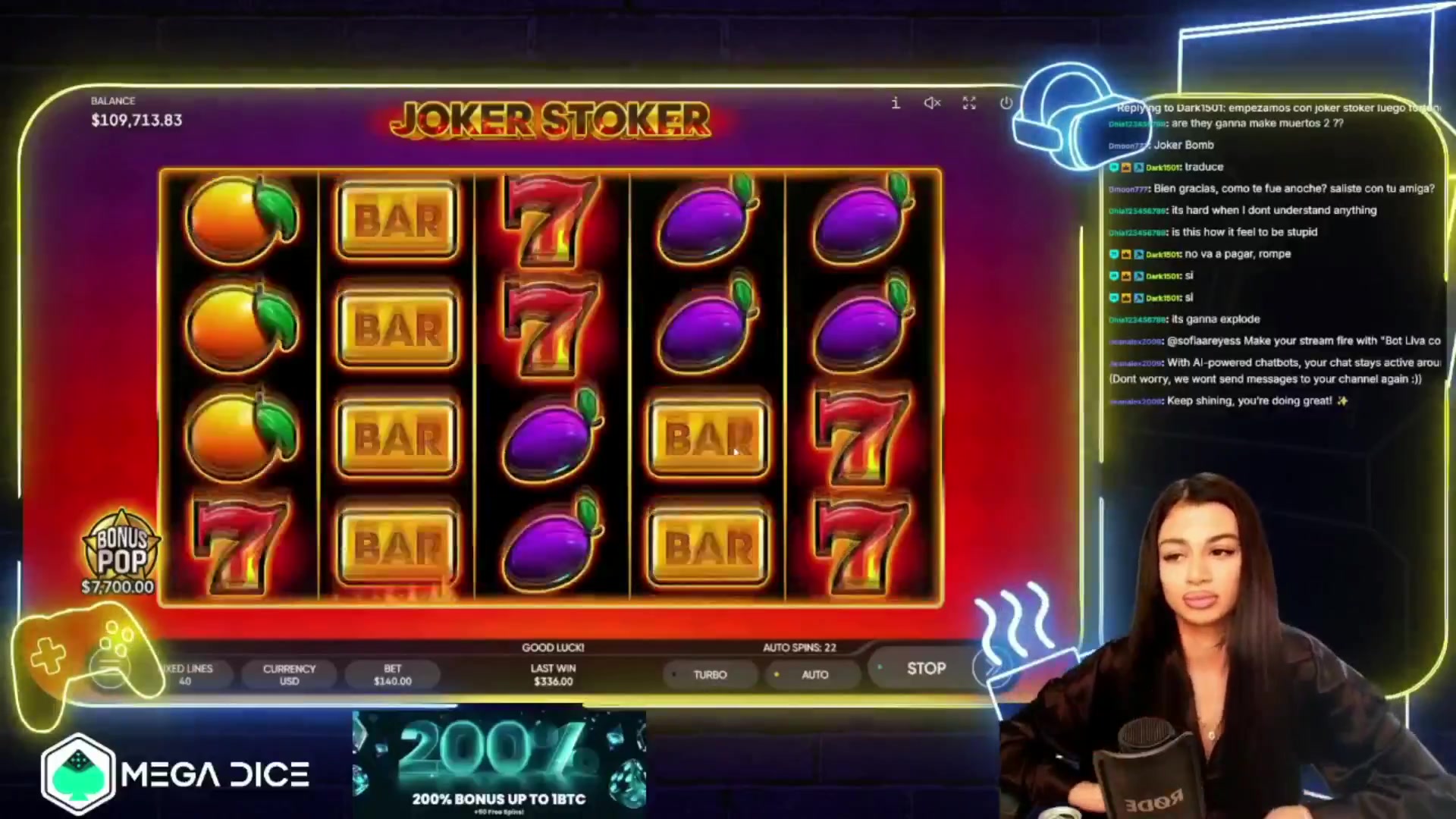 Joker Stoker: $1,540.00 win (11x)