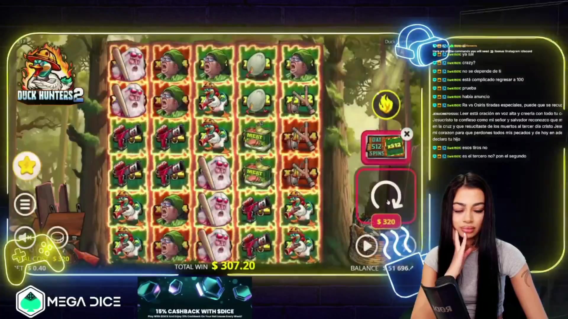 Duck Hunters 2: $2,703.36 win (8.45x)