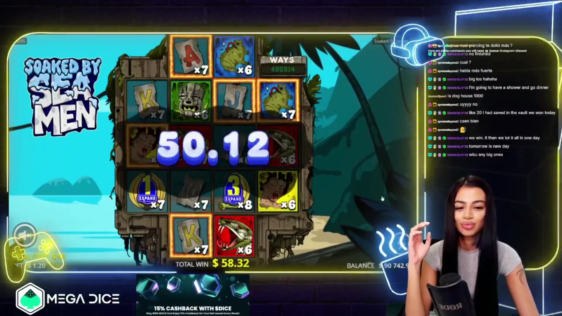Soaked by Seamen: $522.84 win (5.44x)