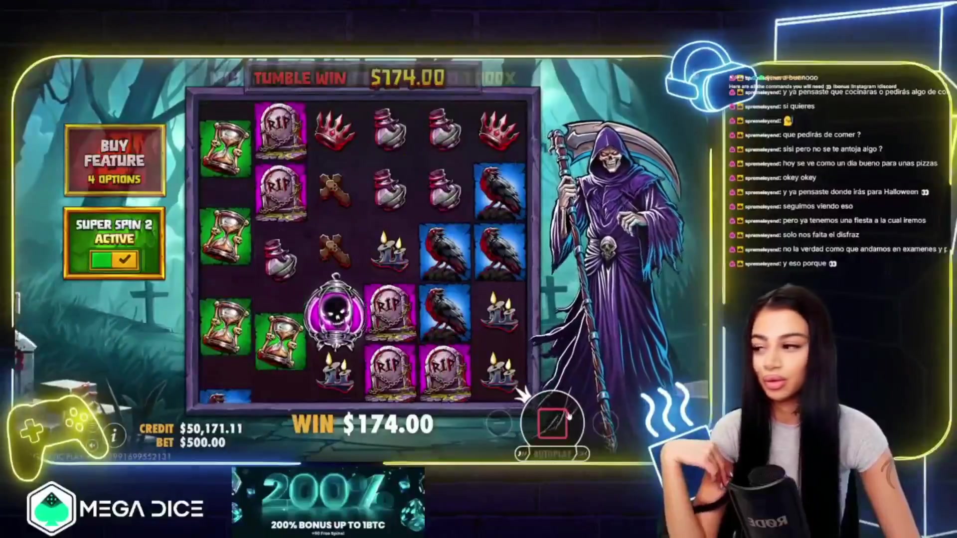Death Dominion: $2,737.00 win (5.47x)