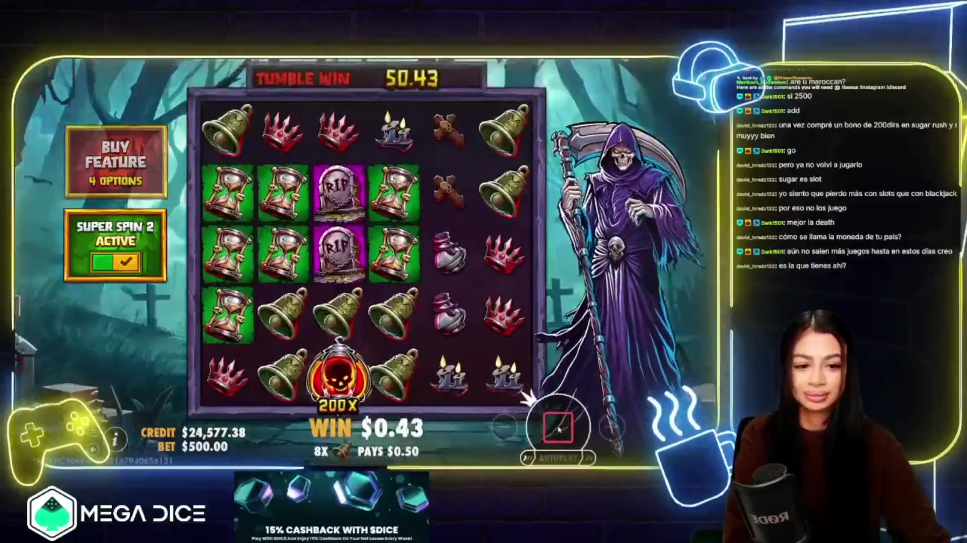 Death Dominion: $4,152.00 win (8.3x)